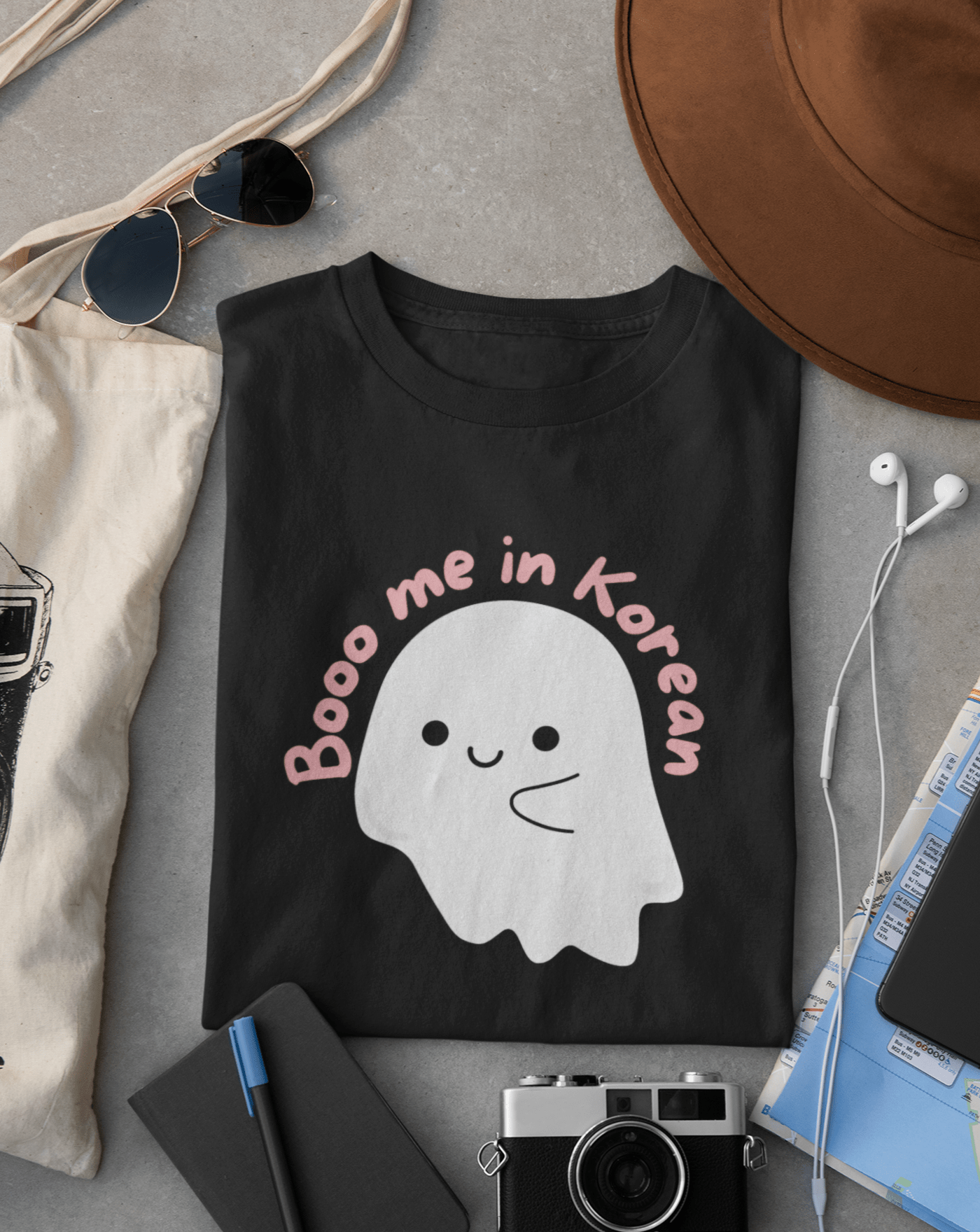 Boo me in korean Unisex T-shirt - Koral Dusk