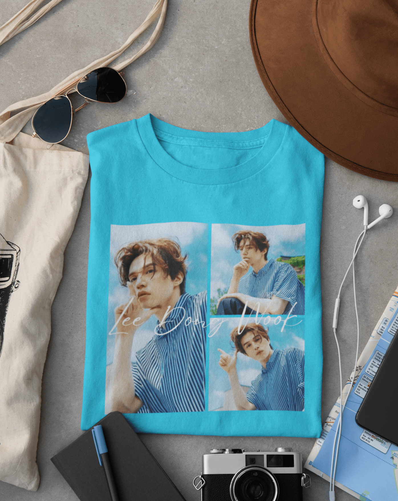 Lee Dong Wook T-shirt - Koral Dusk