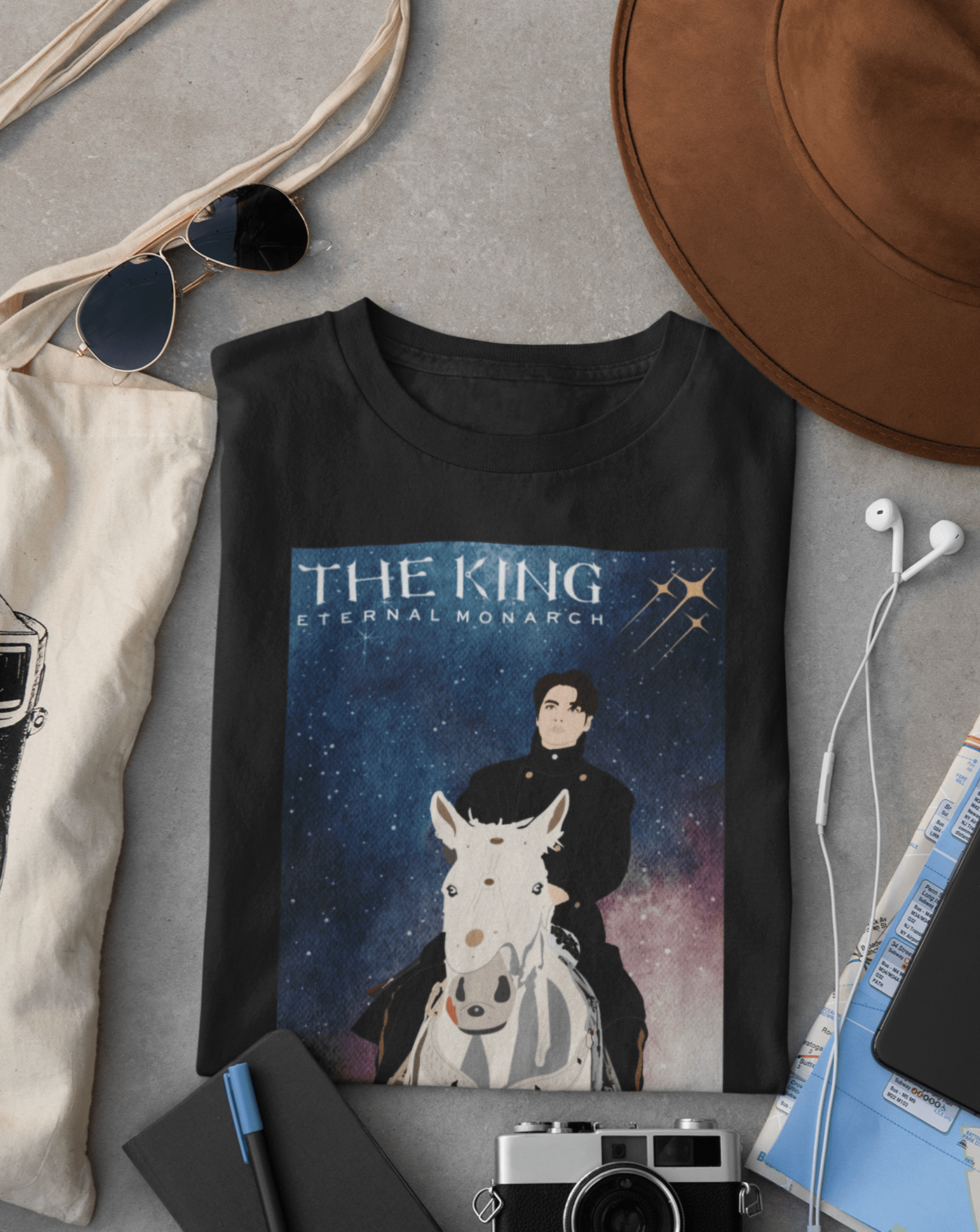 Beyond The Portal T-shirt - Koral Dusk