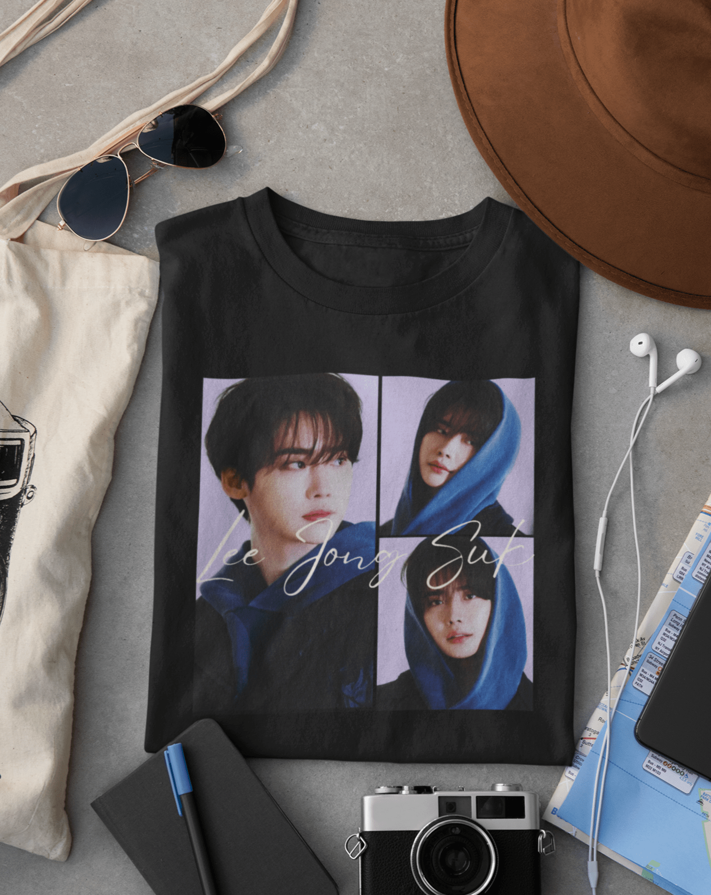 Lee Jong Suk T-shirt - Koral Dusk