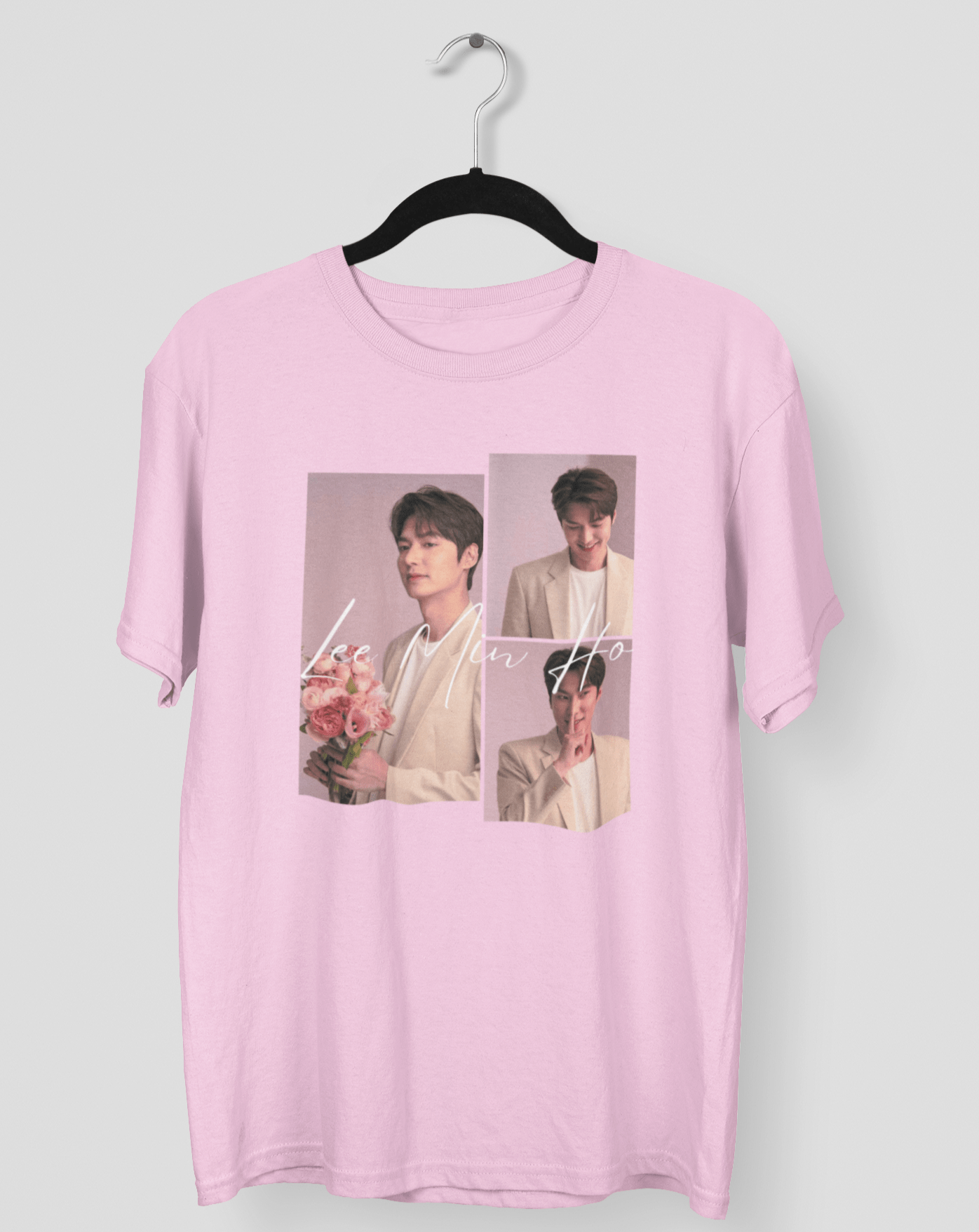 Lee Min Ho Rose T-shirt - Koral Dusk