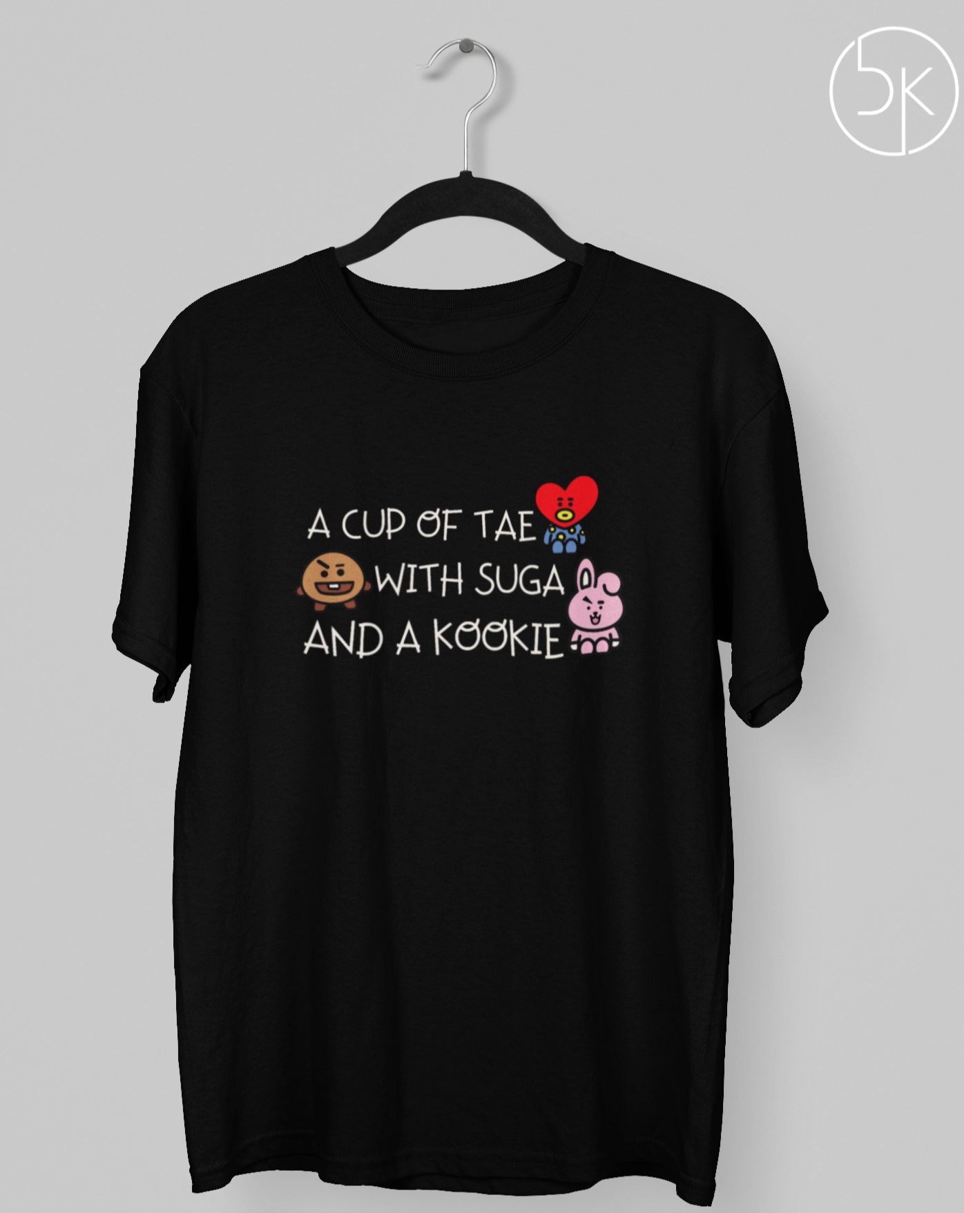 Tae, Suga & Kookie T-shirt - Koral Dusk