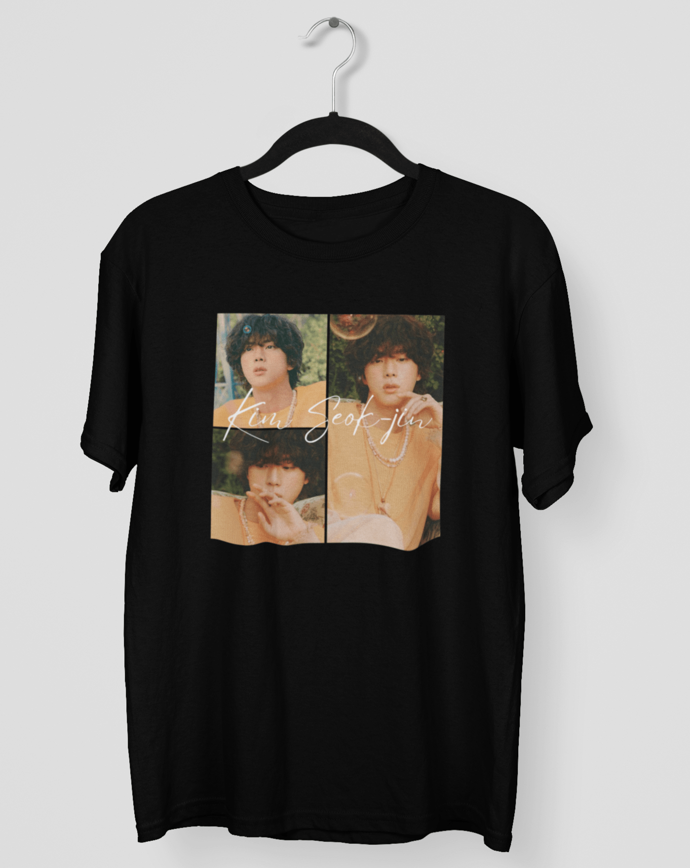 Jin-spired: BTS's Kim Seokjin T-shirt - Koral Dusk
