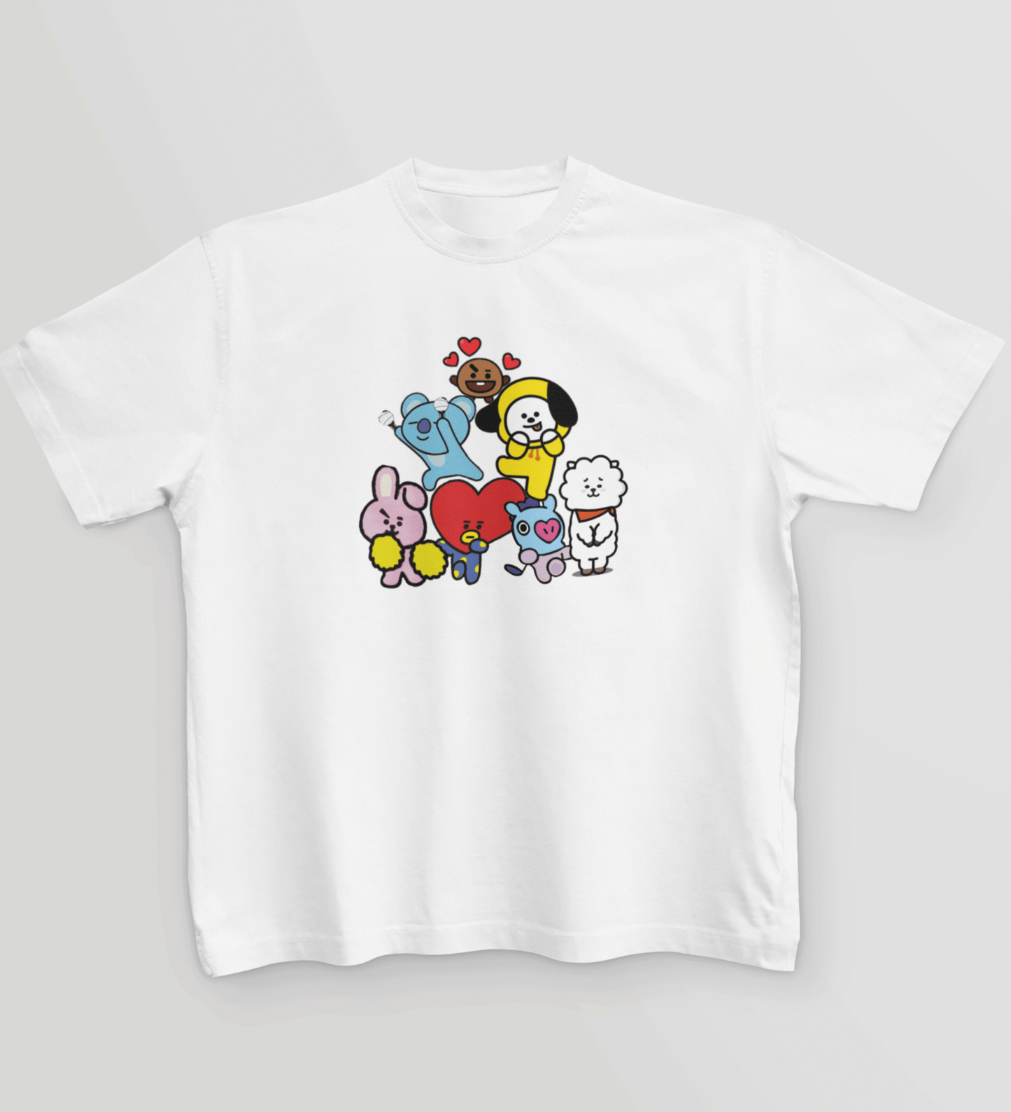 BTS Cute BT21 Kids T-shirt - Koral Dusk