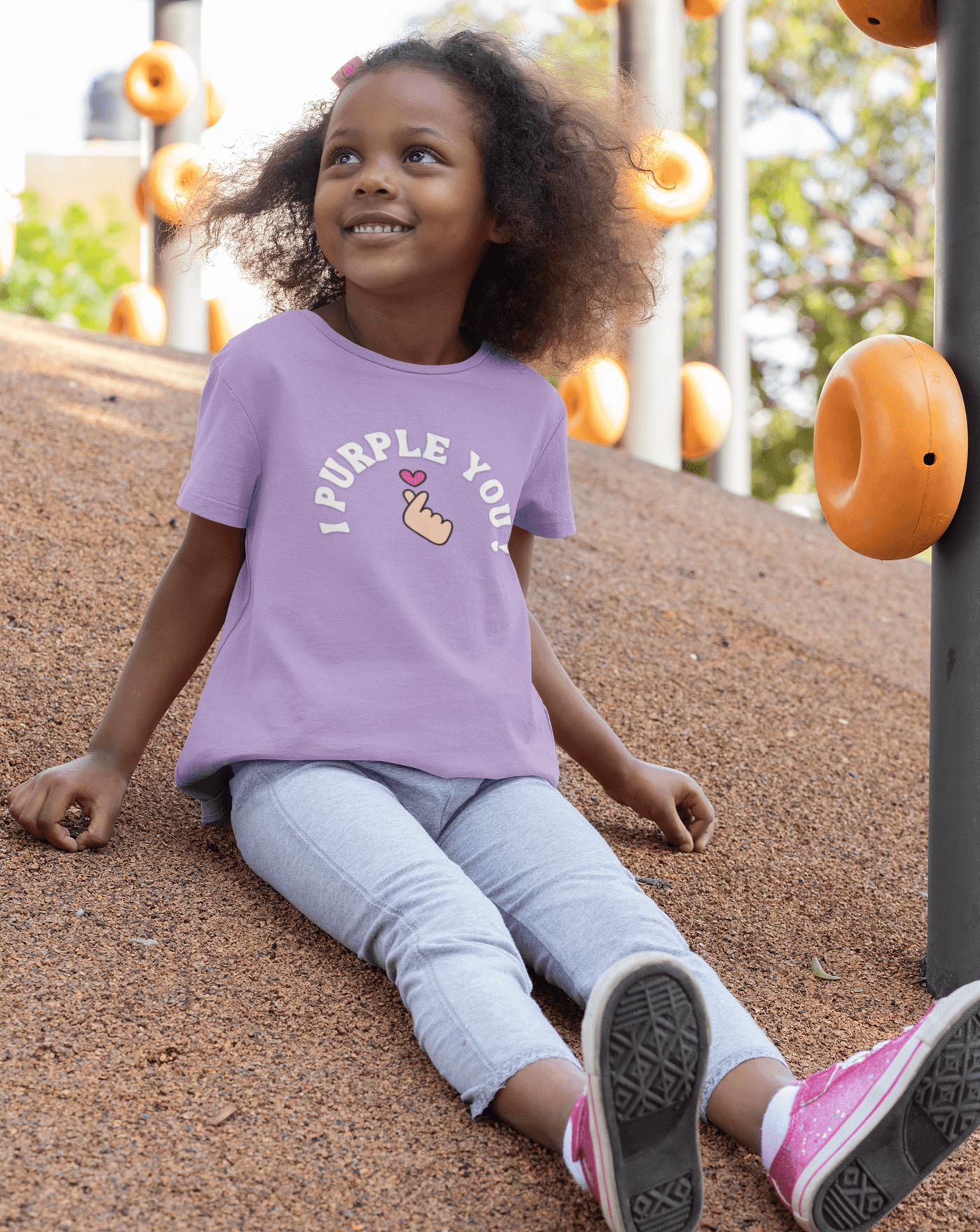 I Purple You Kids T-shirt - Koral Dusk
