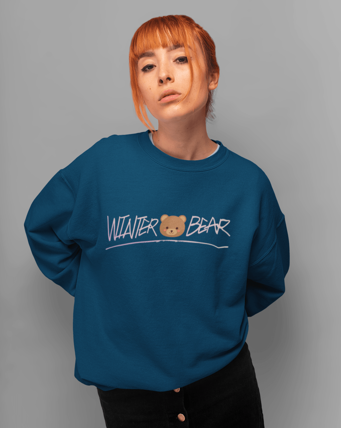 Winter Bear Sweatshirt - Koral Dusk
