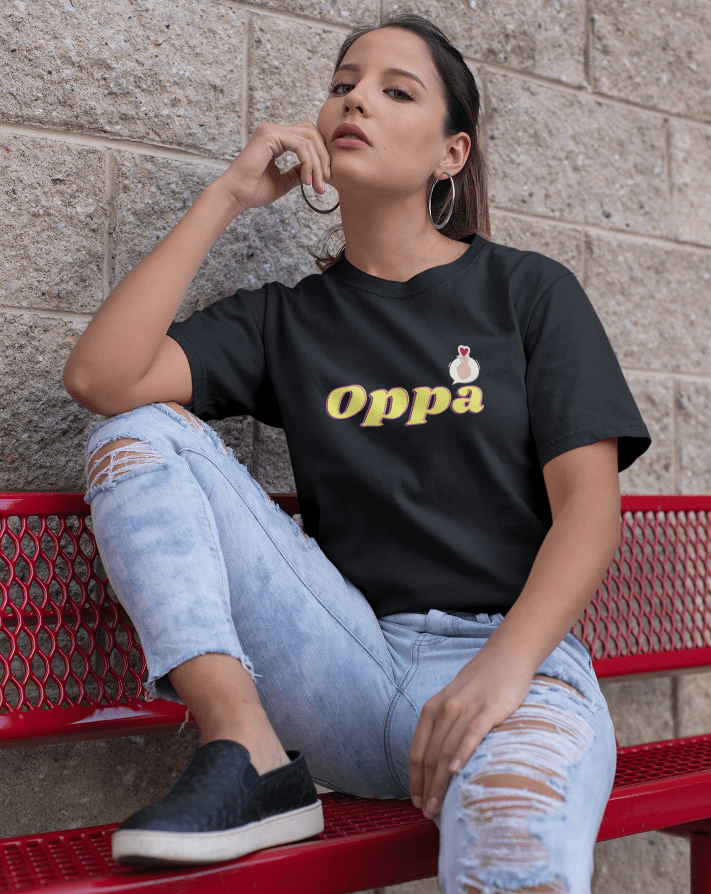 Oppa T-shirt - Koral Dusk