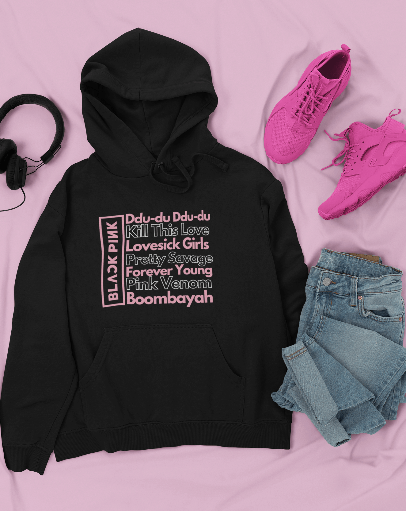 Blackpink Anthem Hoodie - Koral Dusk