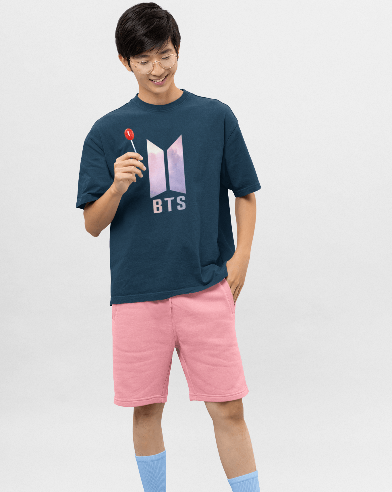 BTS Logo Oversized Tee - Koral Dusk