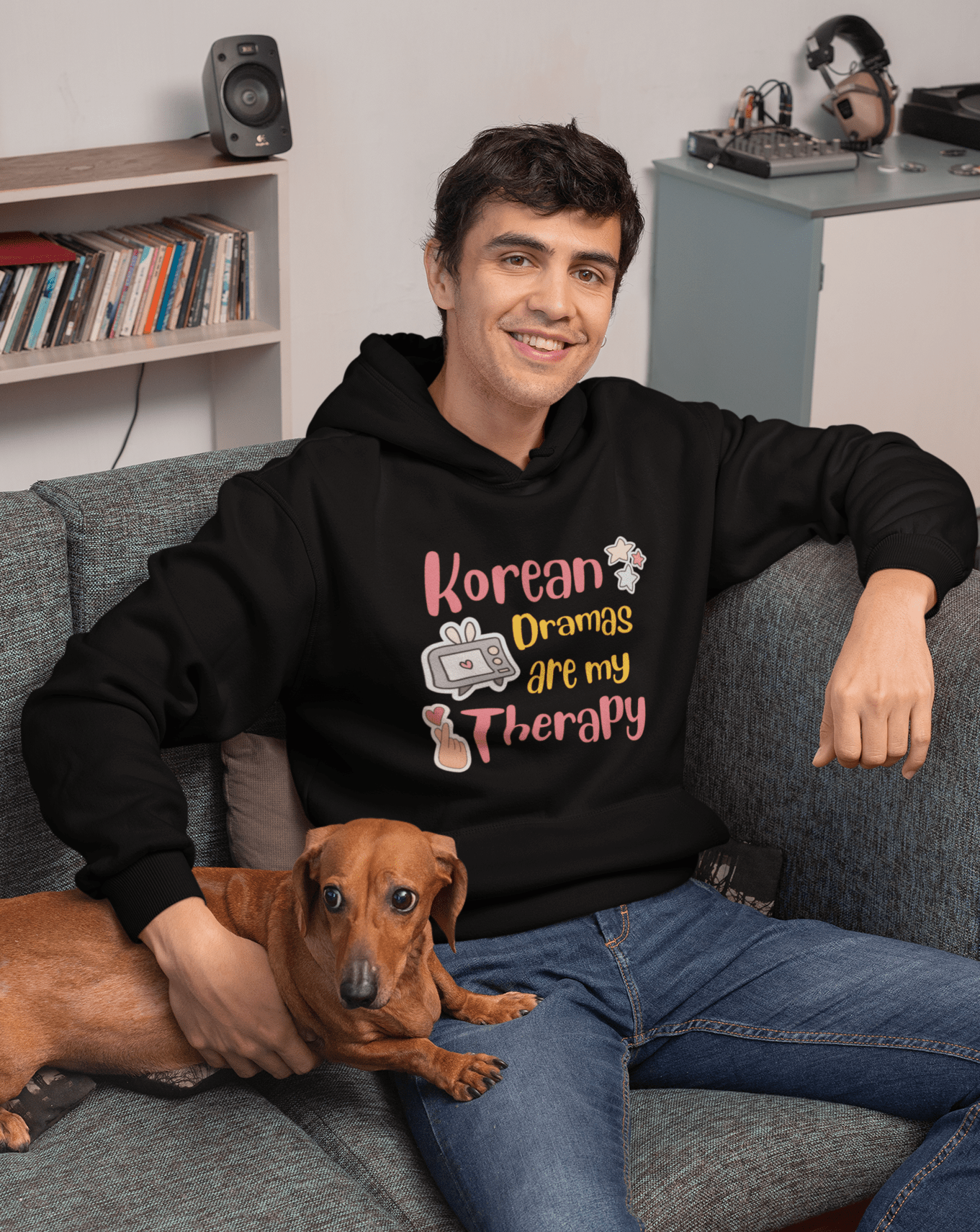 Korean Dramas Are My Therapy Hoodie - Koral Dusk
