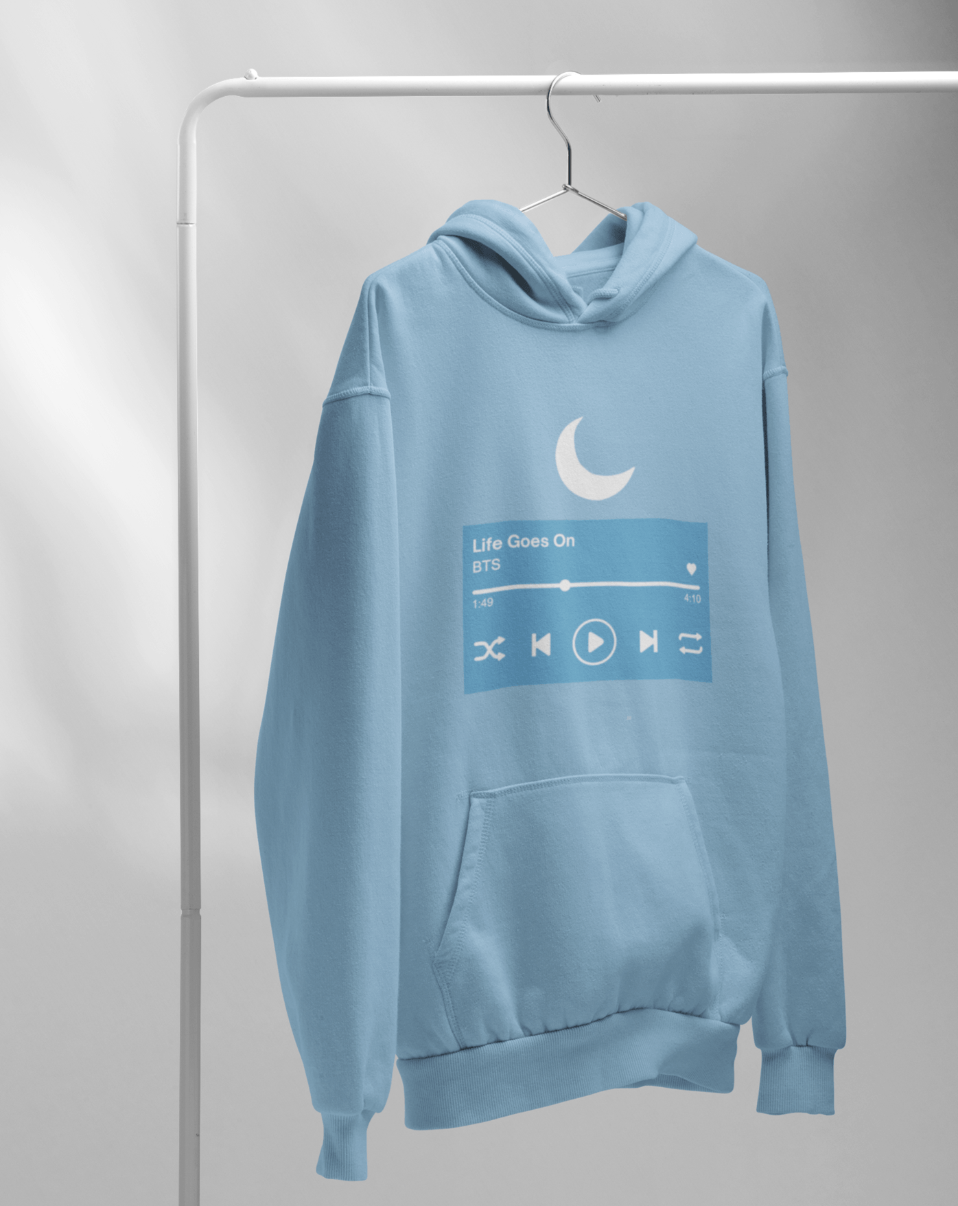 Life Goes On Hoodie - Koral Dusk