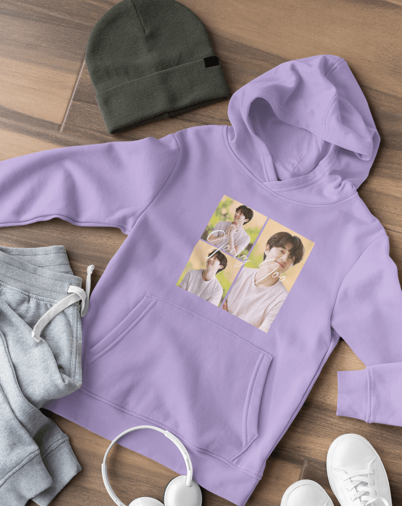 Gong Yoo Hoodie - Koral Dusk