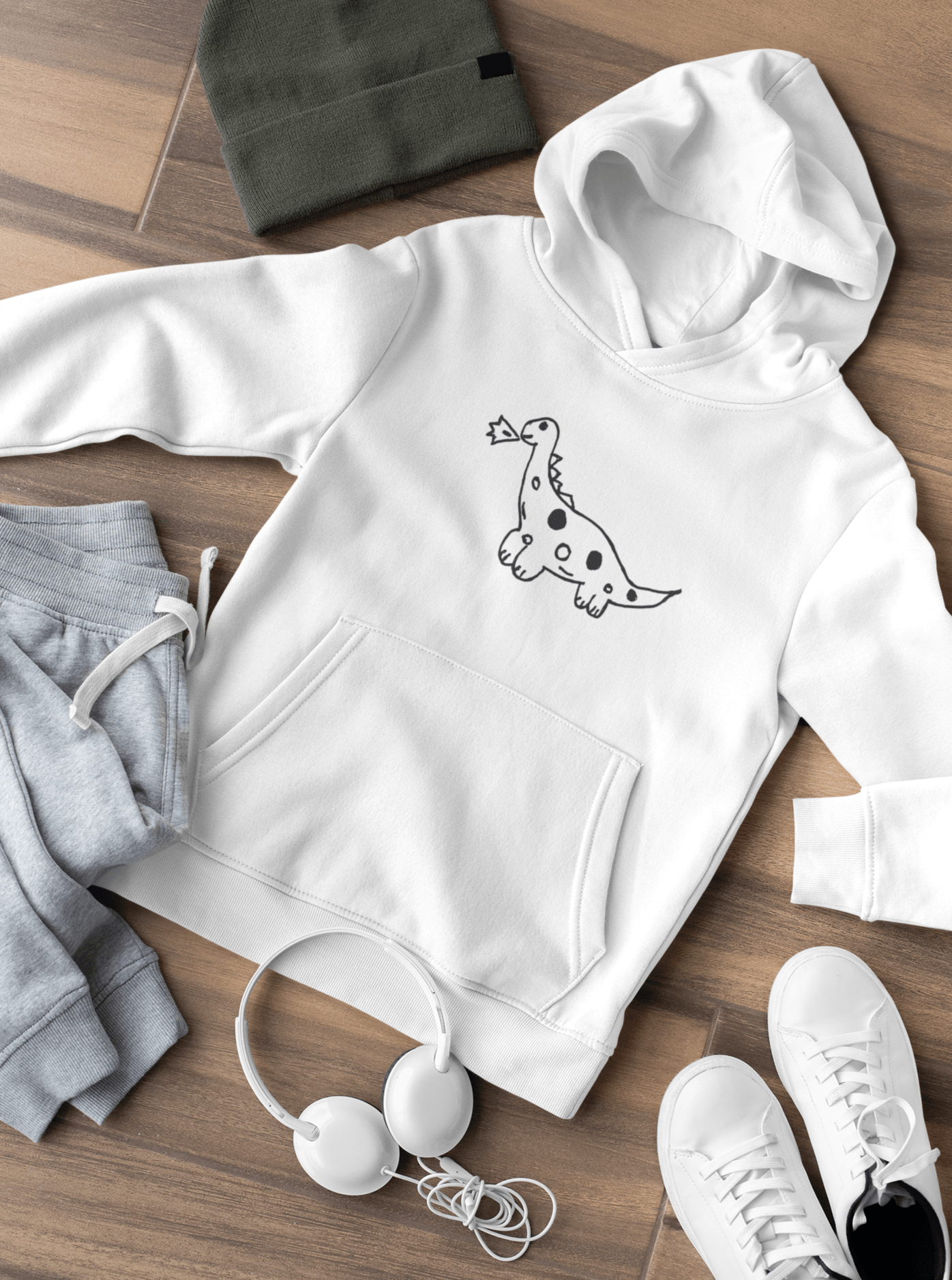 Dino Doodle Hoodie