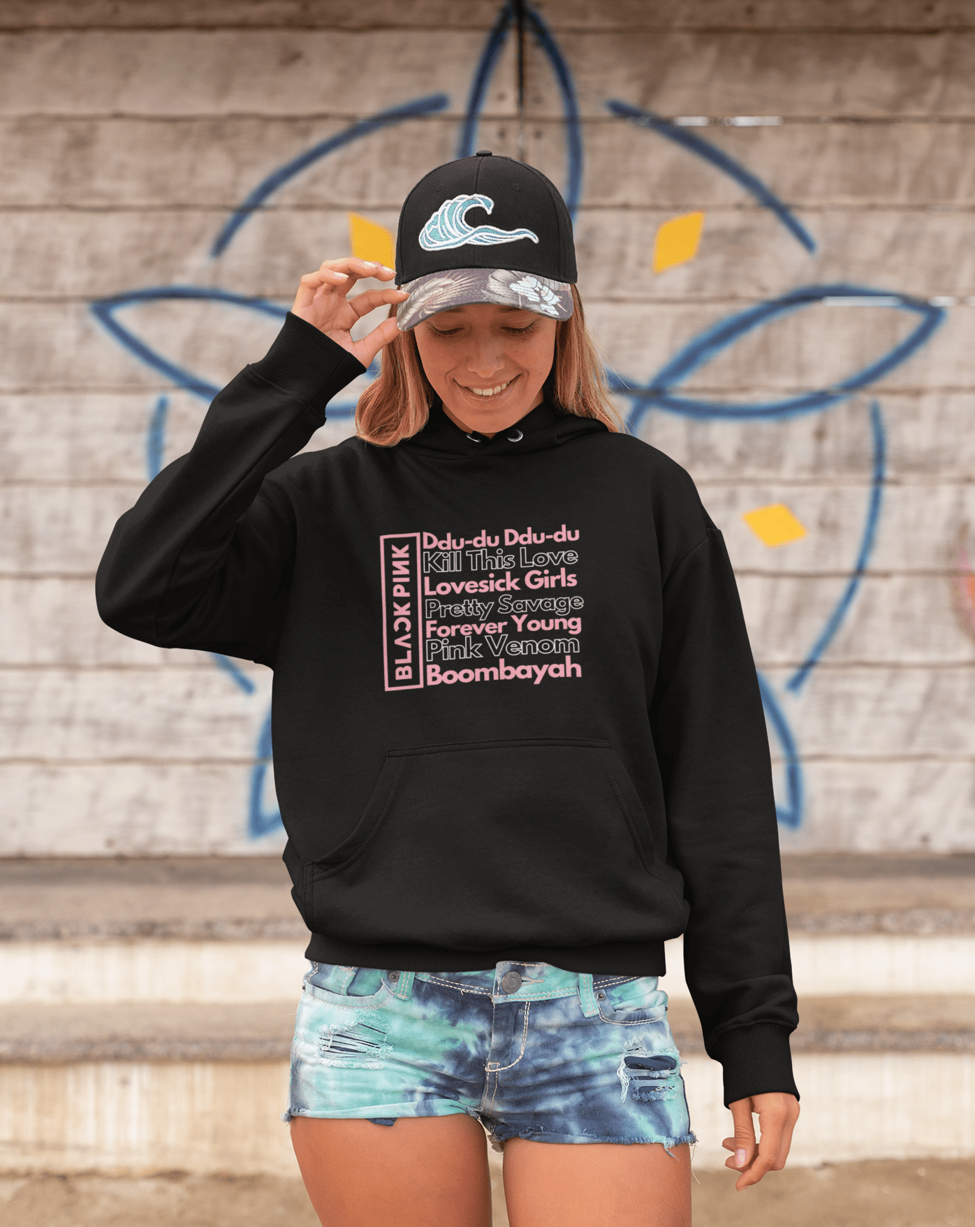 Blackpink Anthem Hoodie - Koral Dusk