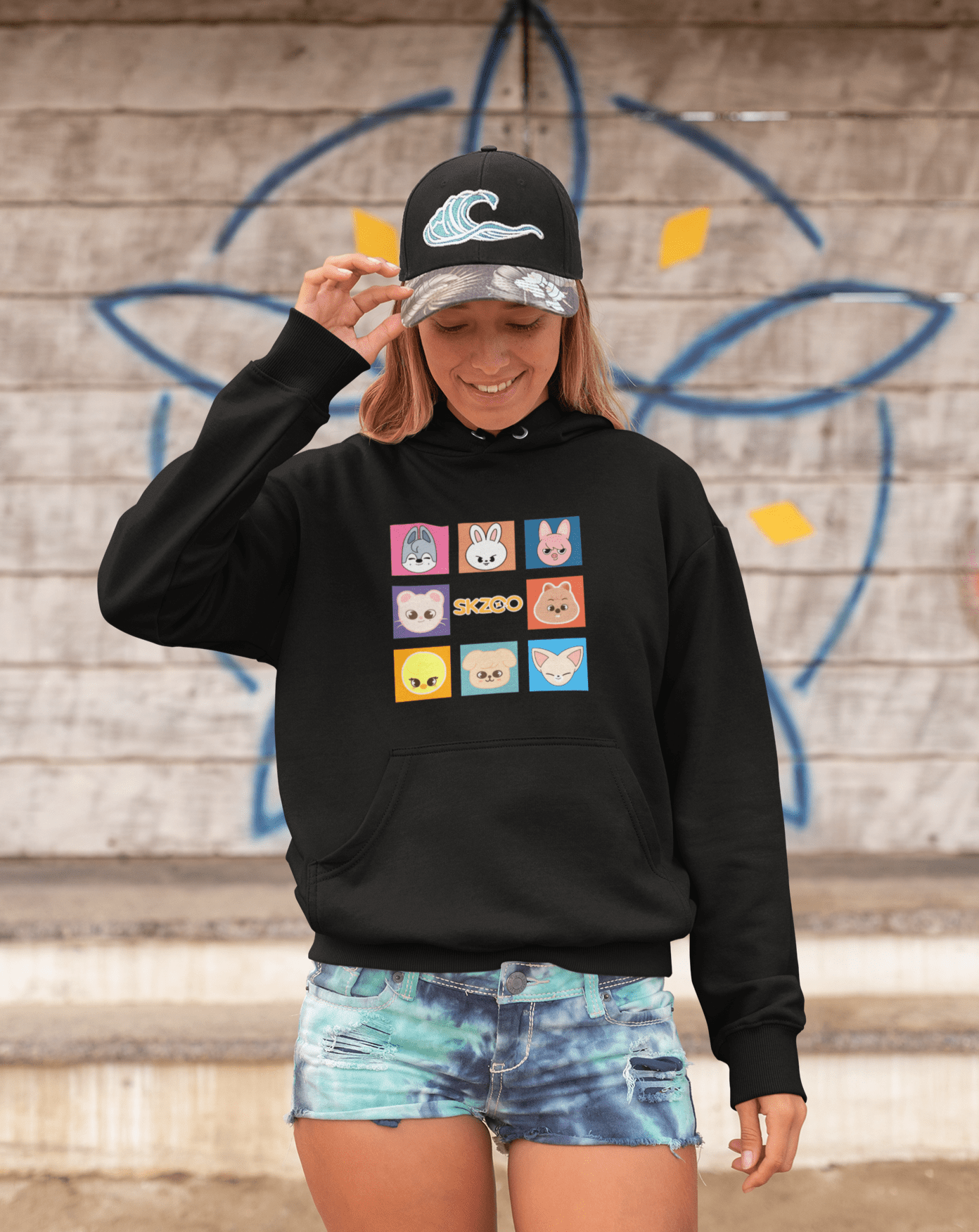 SKZoo 'Playful Era' Hoodie - Koral Dusk