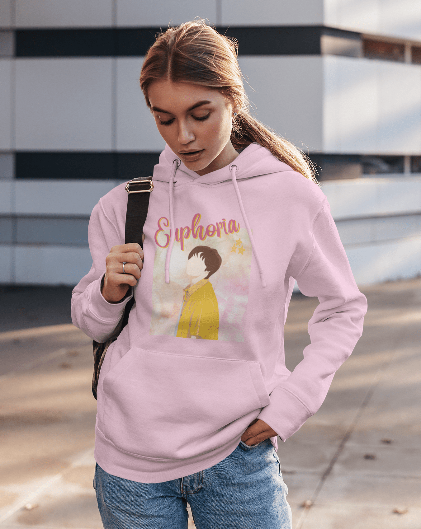 Euphoria Jungkook Hoodie - Koral Dusk