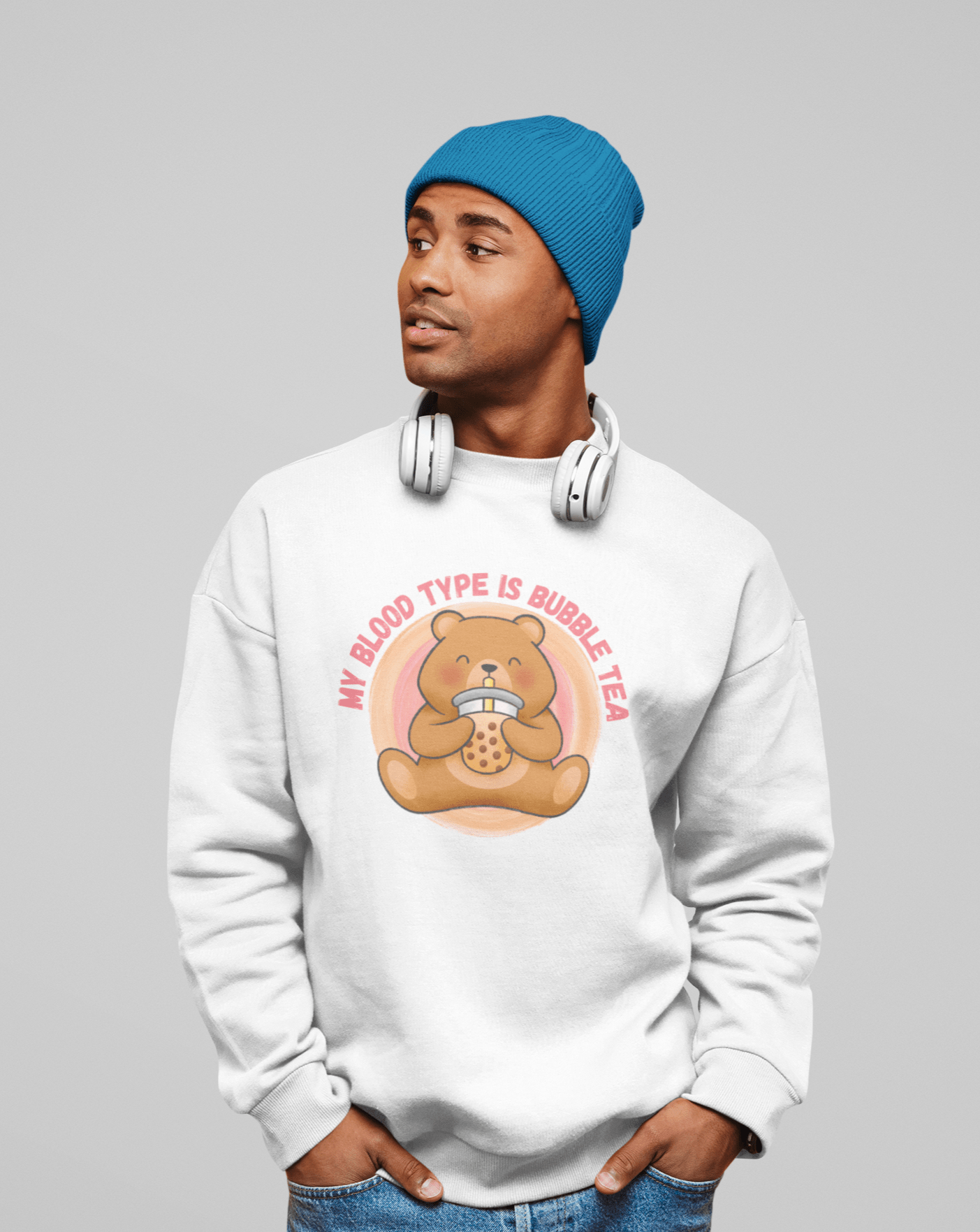 Bubble Tea Swetashirt - Koral Dusk