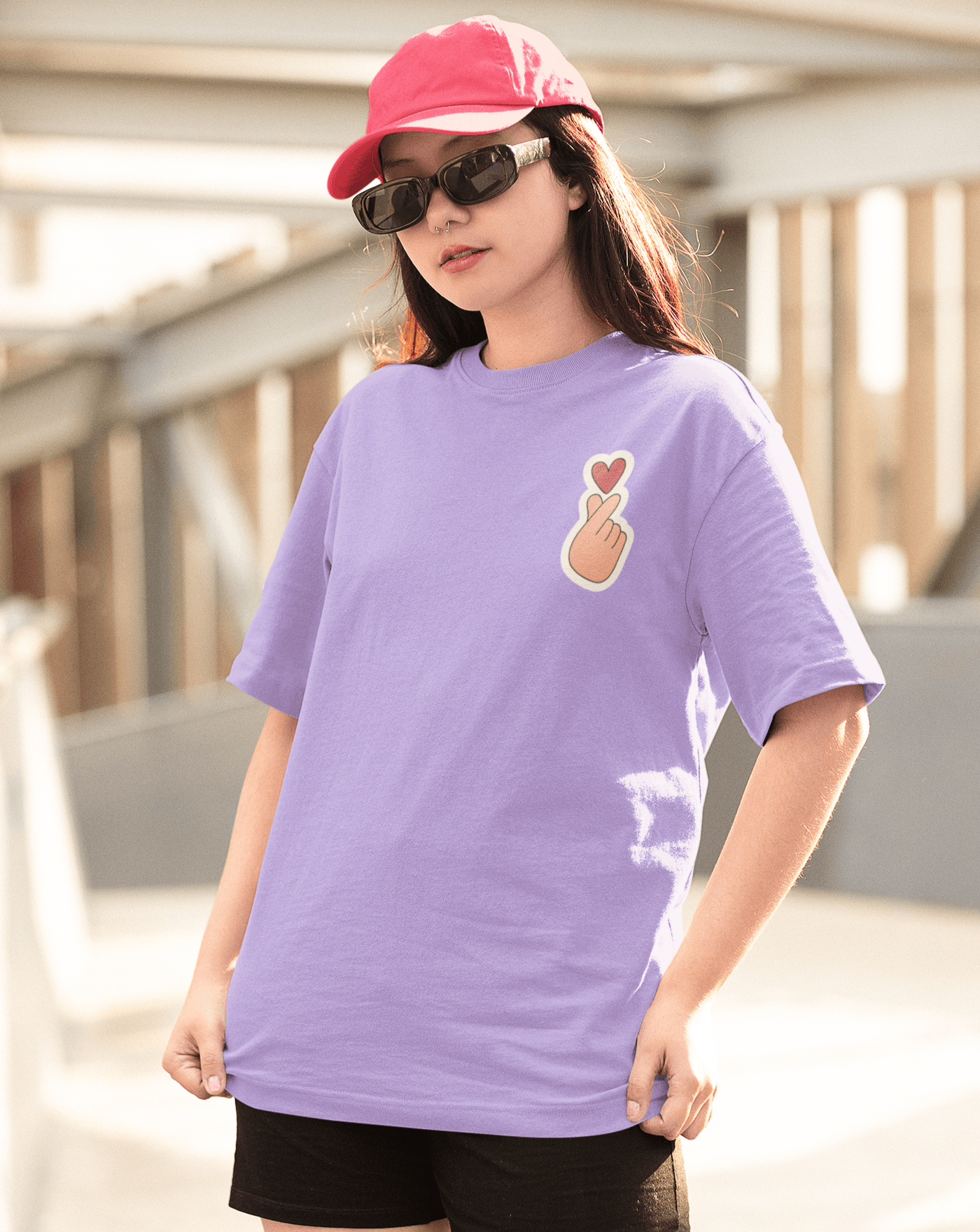 Sarang Oversized Tee - Koral Dusk
