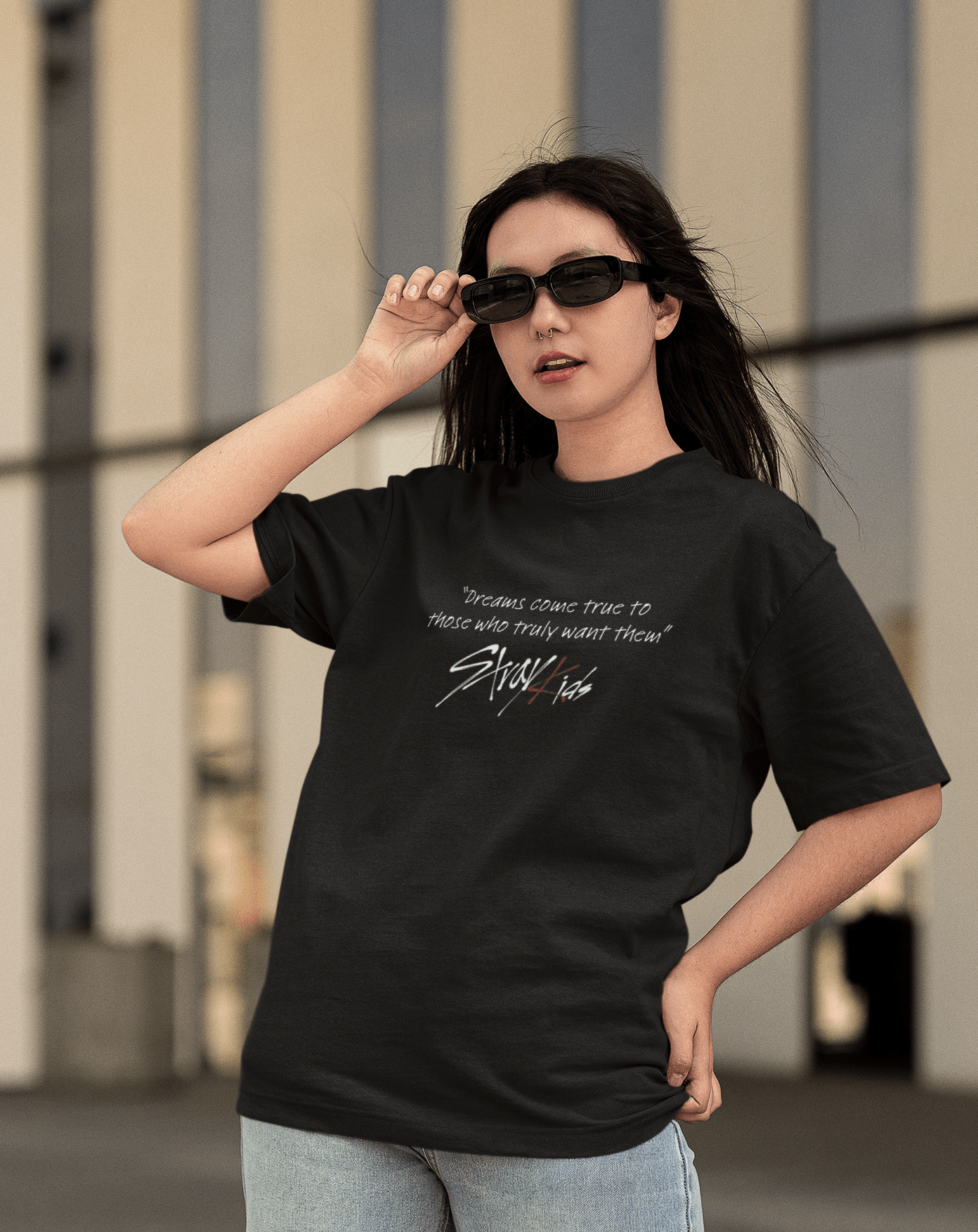 Stray Kids 'Dreamer Era' Oversized T-shirt - Koral Dusk