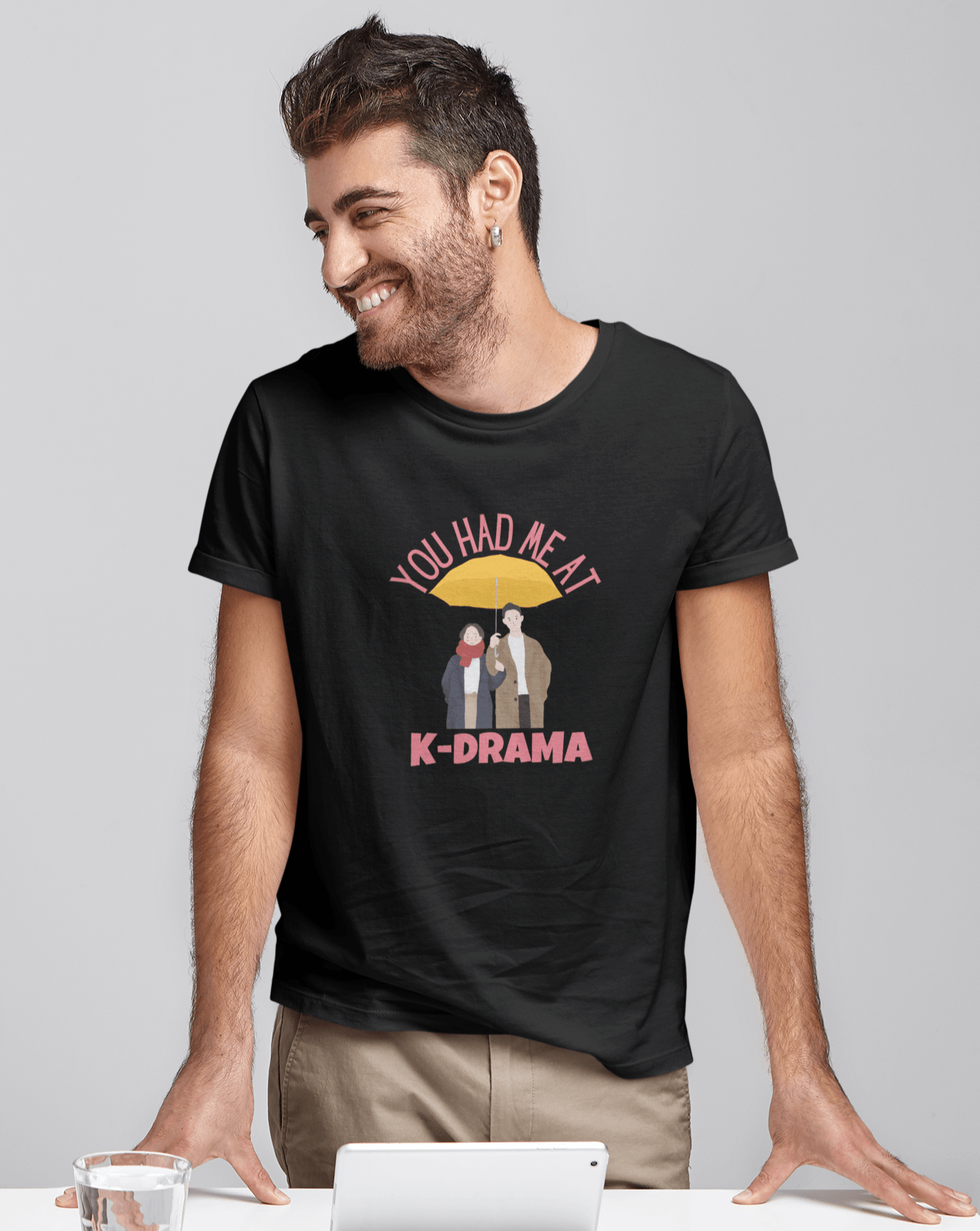 You Had Me At K-drama T-shirt - Koral Dusk