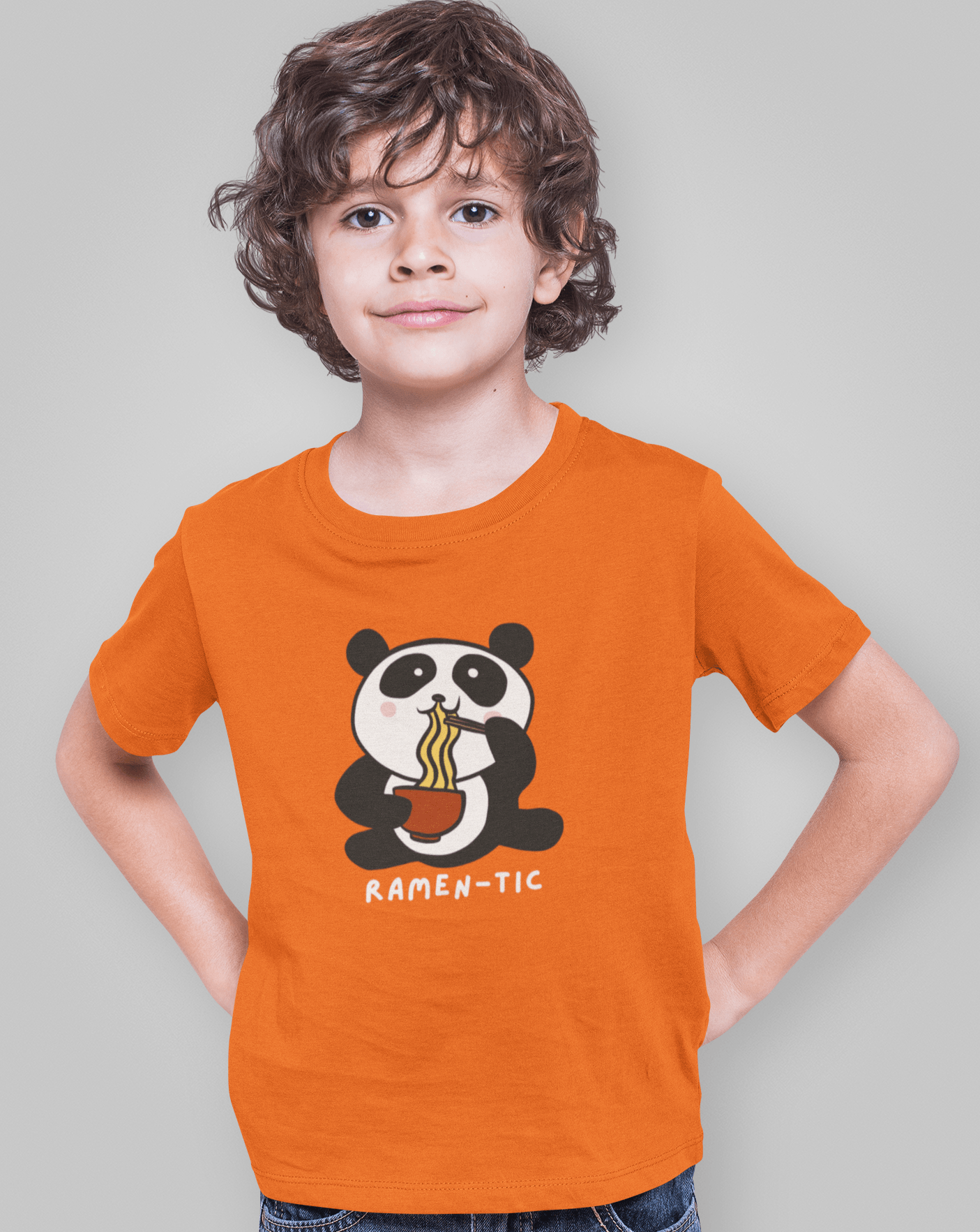 Ramen-tic Kids T-shirt - Koral Dusk