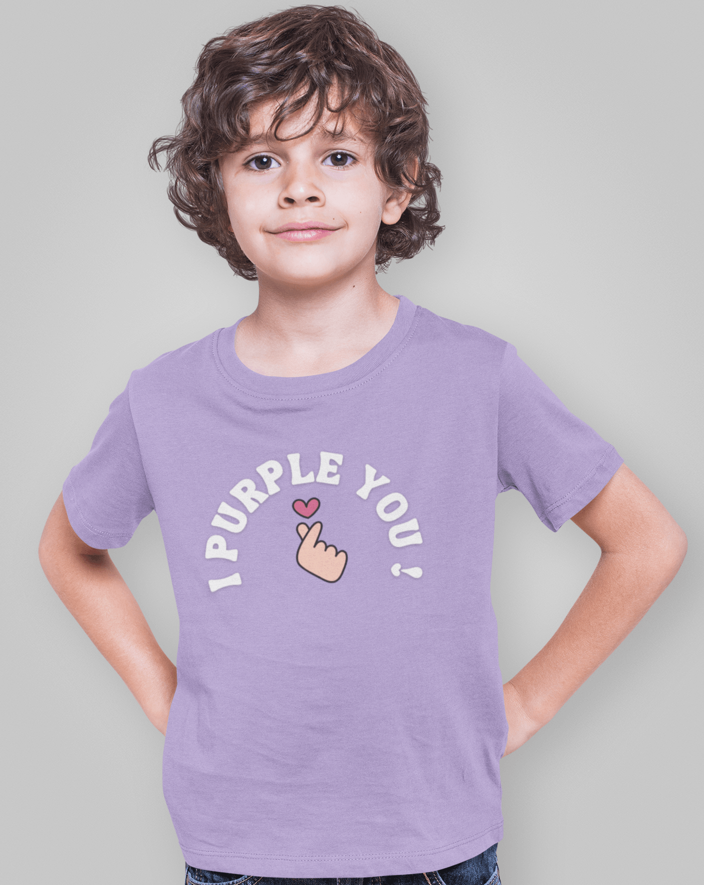 I Purple You Kids T-shirt - Koral Dusk