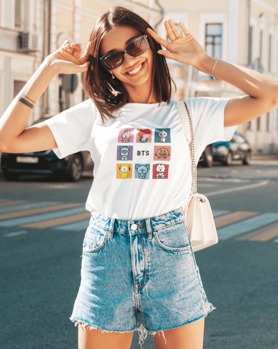 BTS Army BT21 T-shirt - Koral Dusk