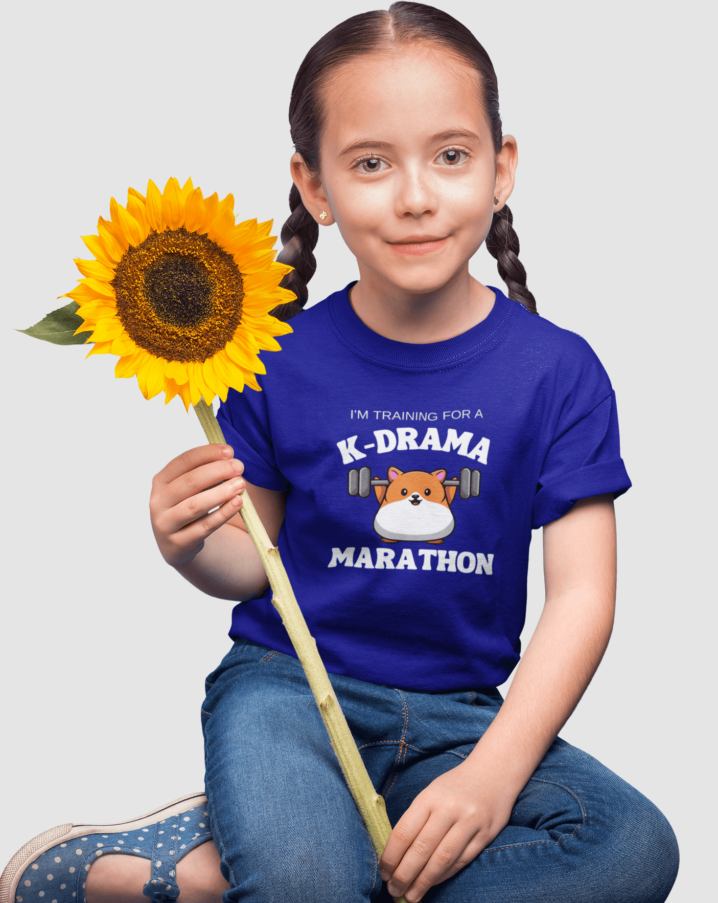 K-drama Marathon Kids Tee - Koral Dusk