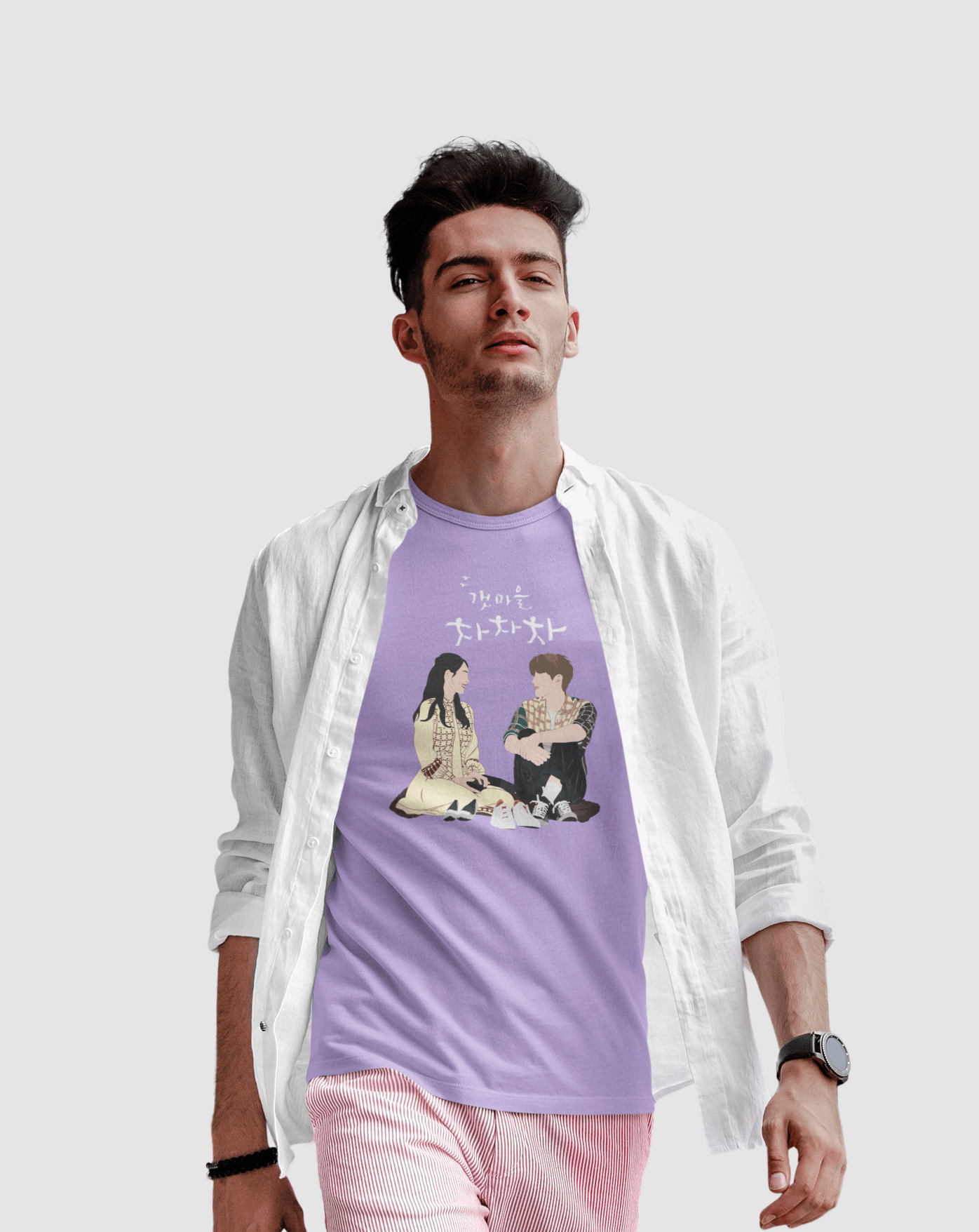 Life In Pairs T-shirt - Koral Dusk