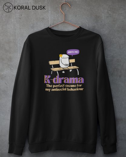 Antisocial Kdrama Club Sweatshirt