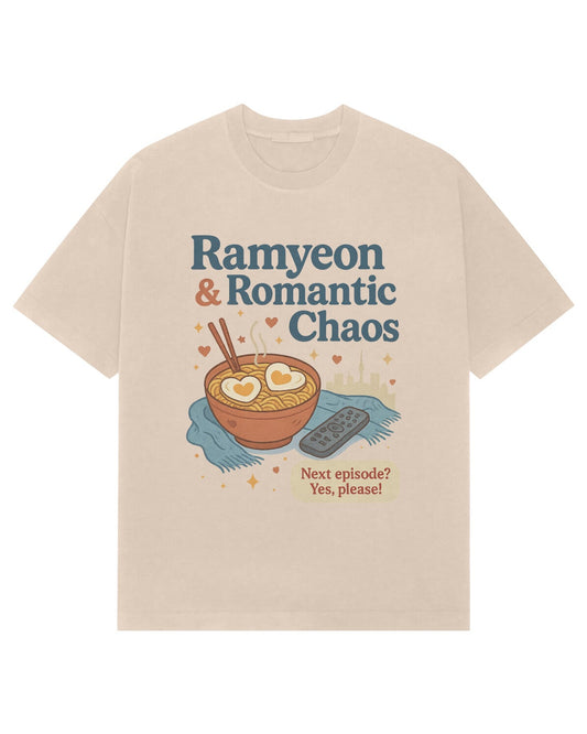 Ramyeon & Romantic Chaos Premium Oversized Tee