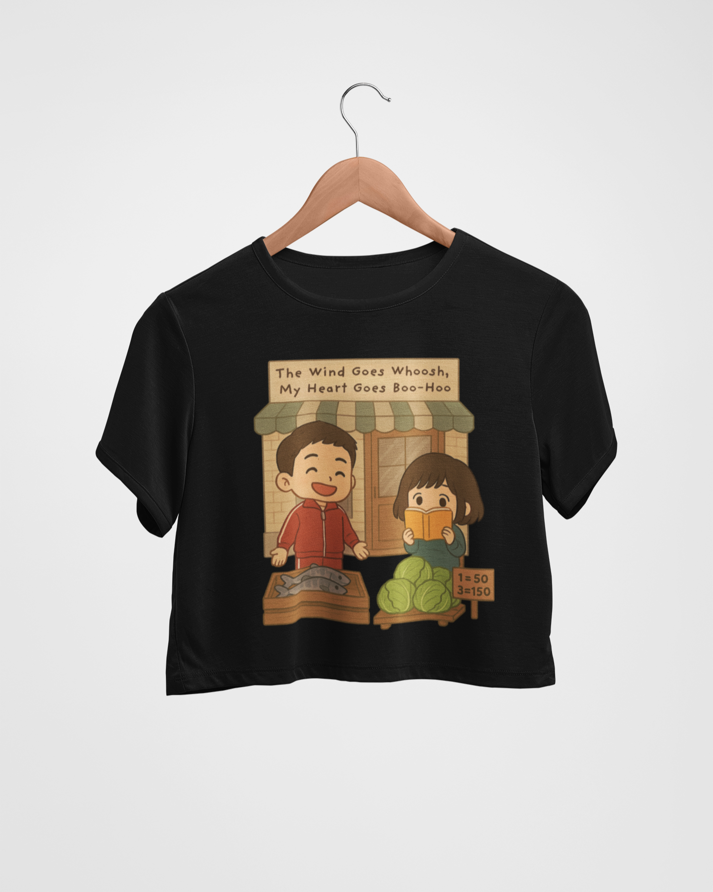 Gwan-sik and Ae-sun Crop T-shirt