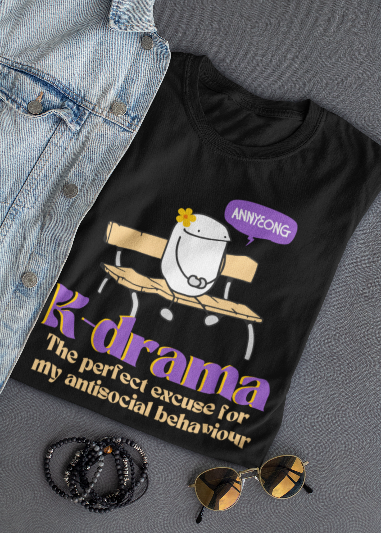 Antisocial Kdrama Club Butter Soft T-shirt