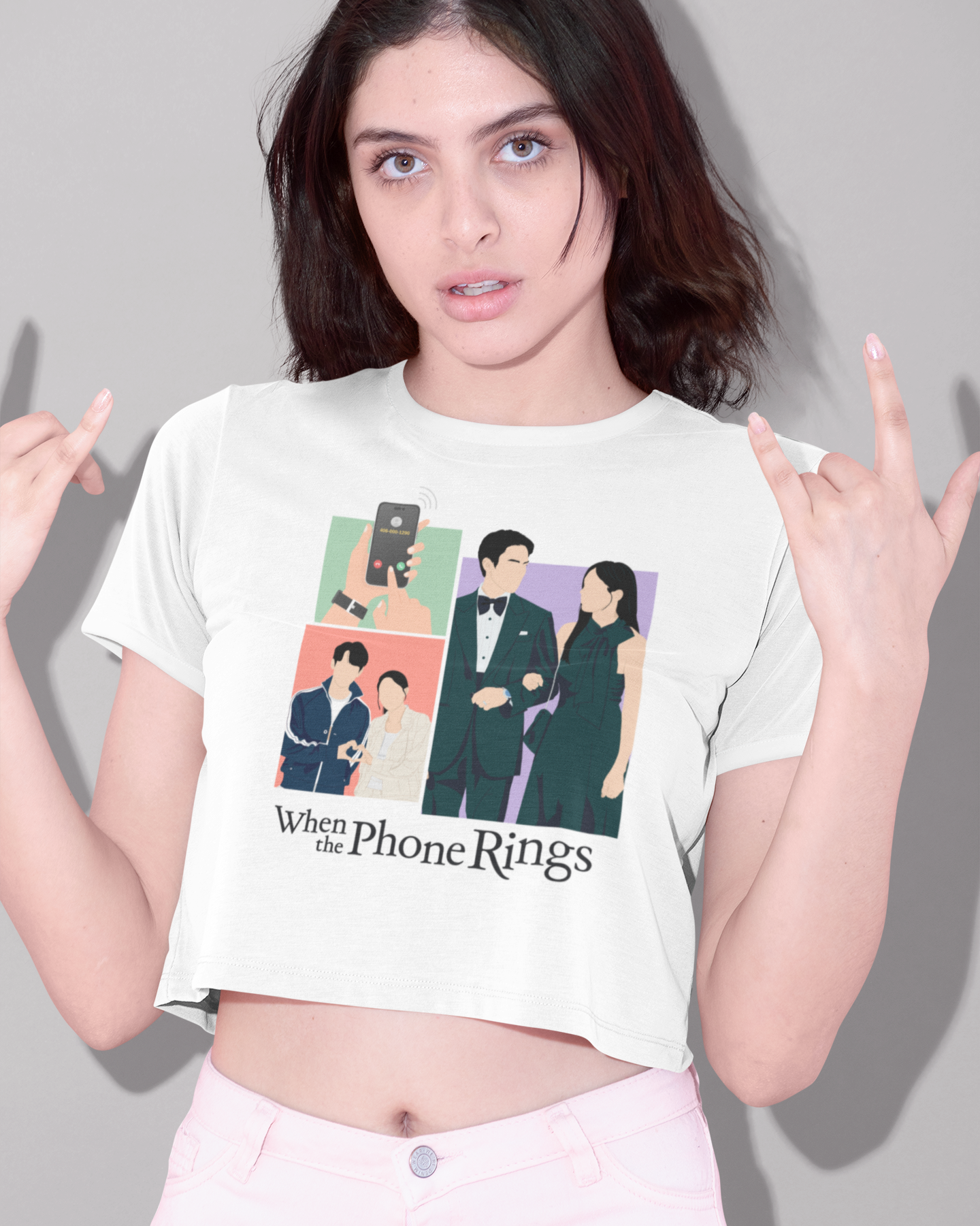 When the Phone Rings Exclusive Crop Tshirt