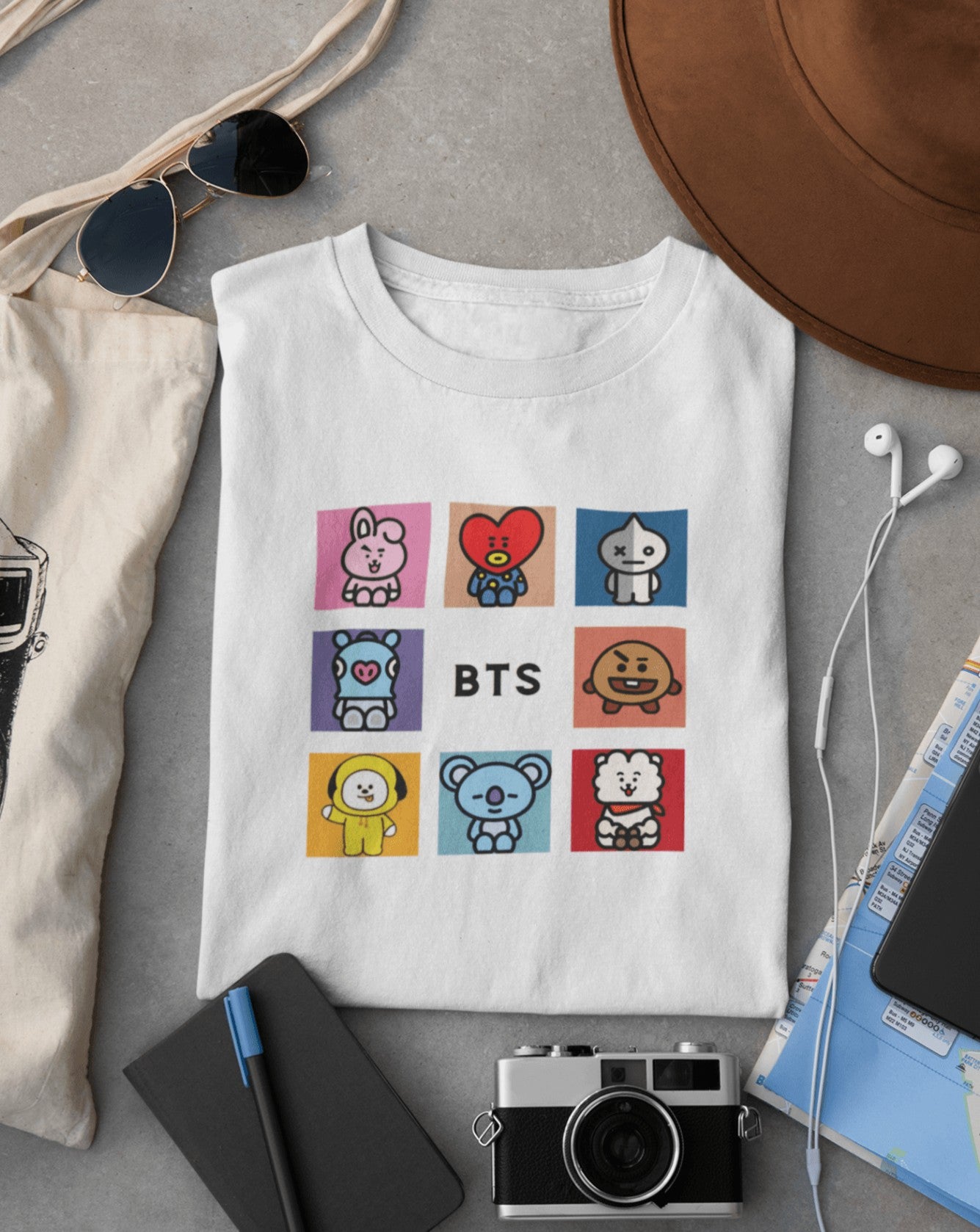 BTS Army BT21 T-shirt, K-pop lovers