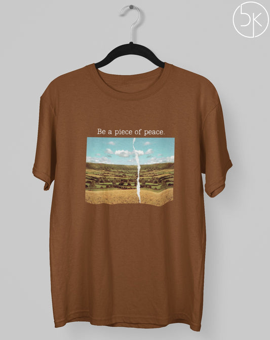 Be a piece of peace T-shirt - Koral Dusk
