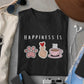 Happiness Is Dog, K-drama & Coffee T-shirt - Koral Dusk