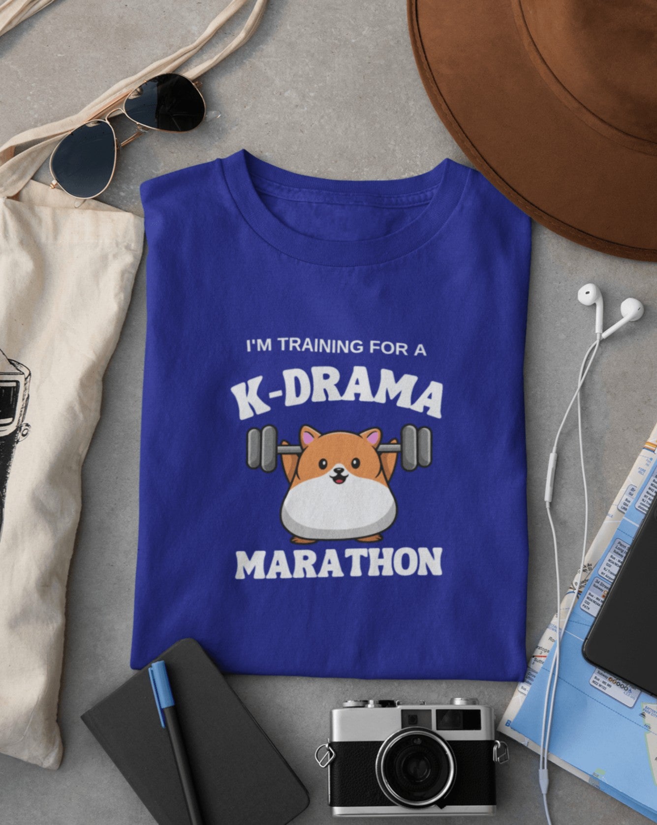 I'm Training For A K-drama Marathon T-shirt - Koral Dusk