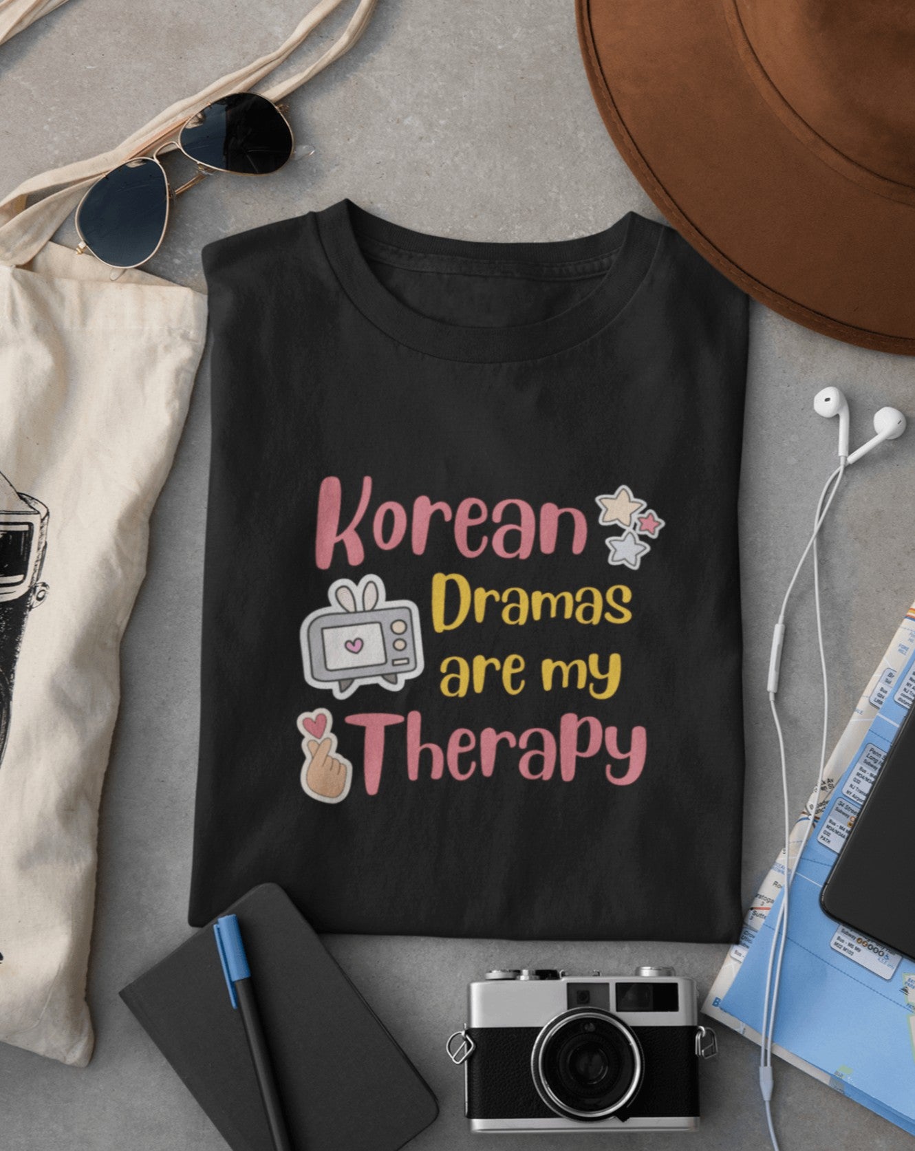 Korean Dramas Are My Therapy T-shirt - Koral Dusk