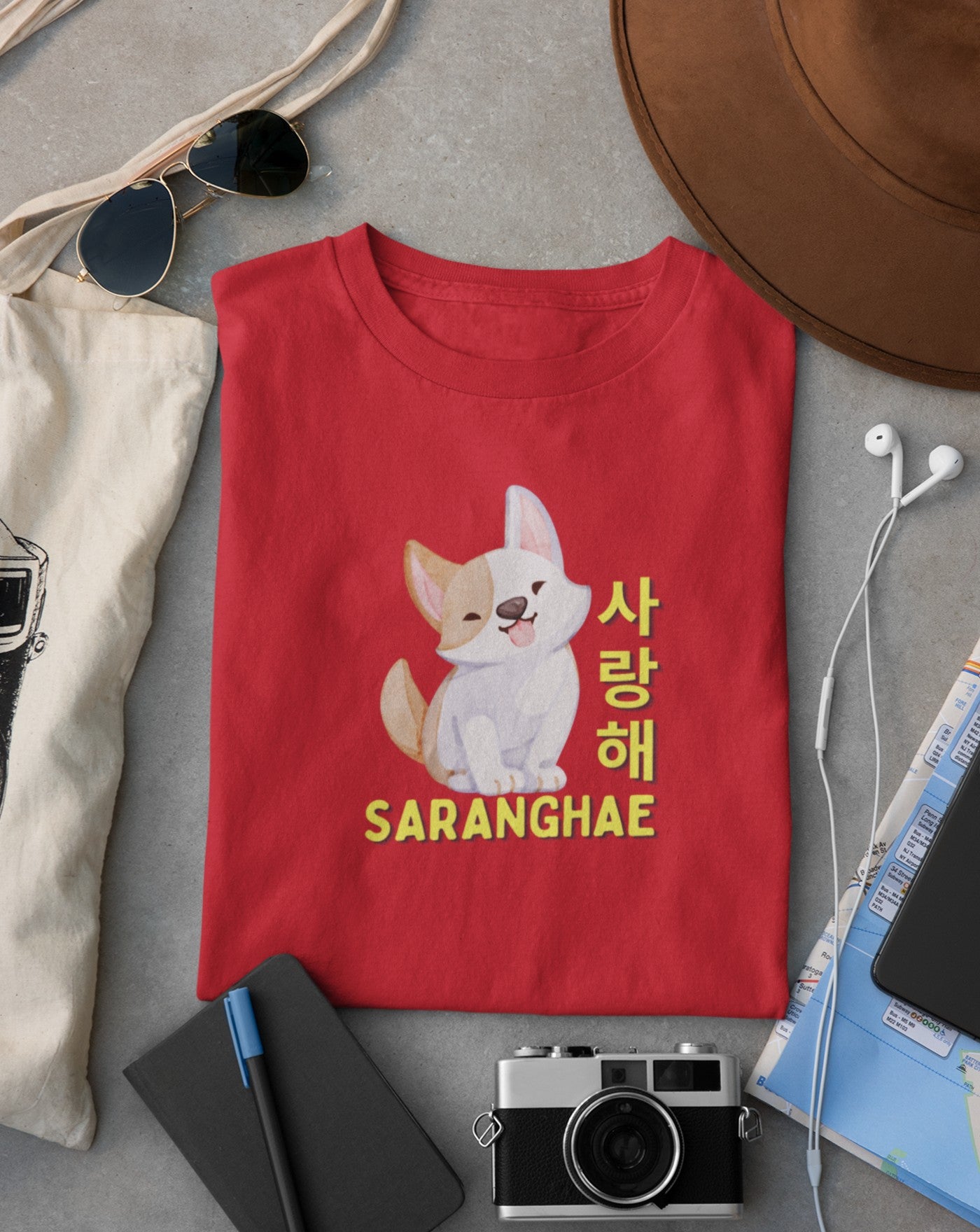 Saranghae T-shirt - Koral Dusk