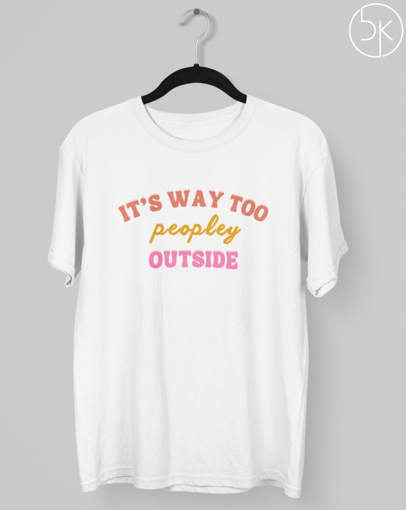 Too Peopley Outside T-shirt - Koral Dusk