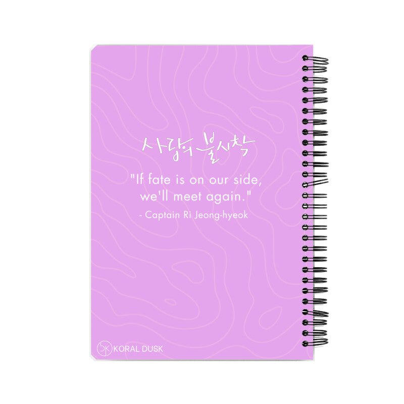 Love Is In The Air Spiral Notebook - Koral Dusk