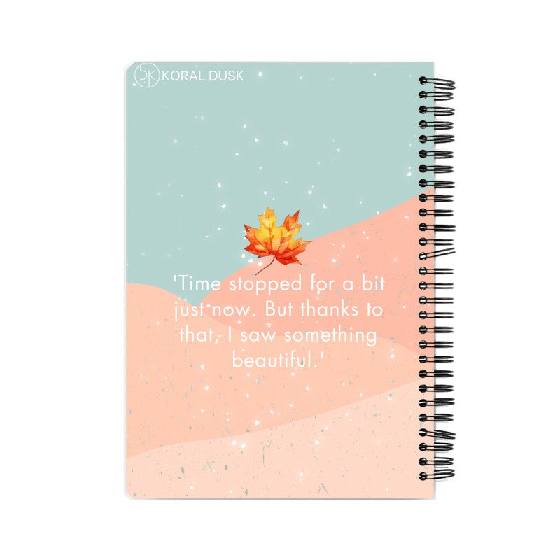 Love in Still Moments Notebook - Koral Dusk