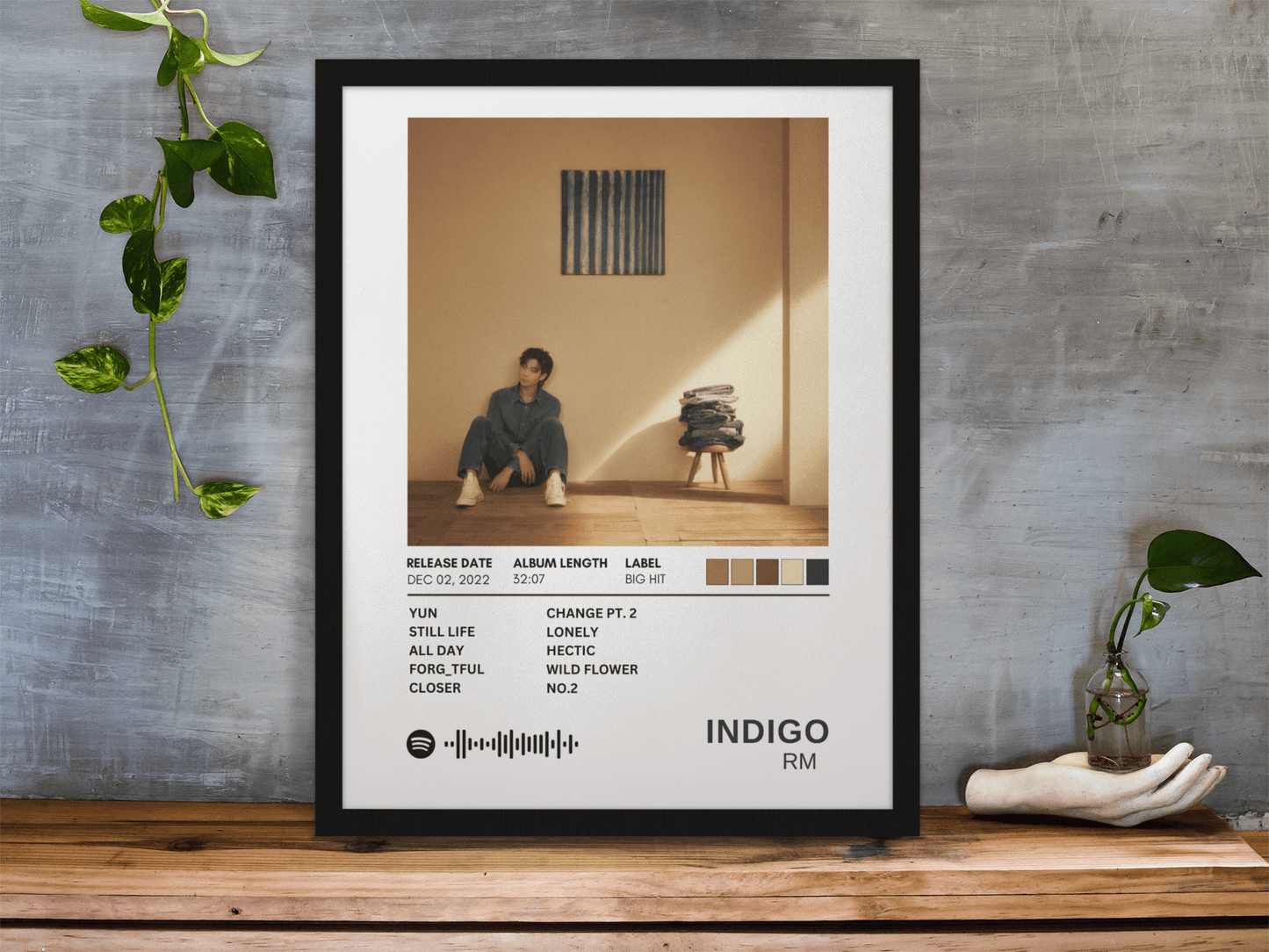 Indigo By RM Framed Poster