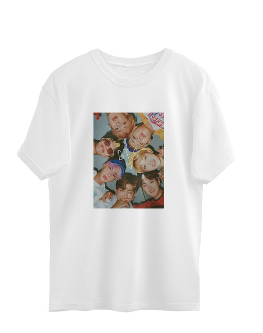 BTS Polaroid Oversized T-shirt - Koral Dusk