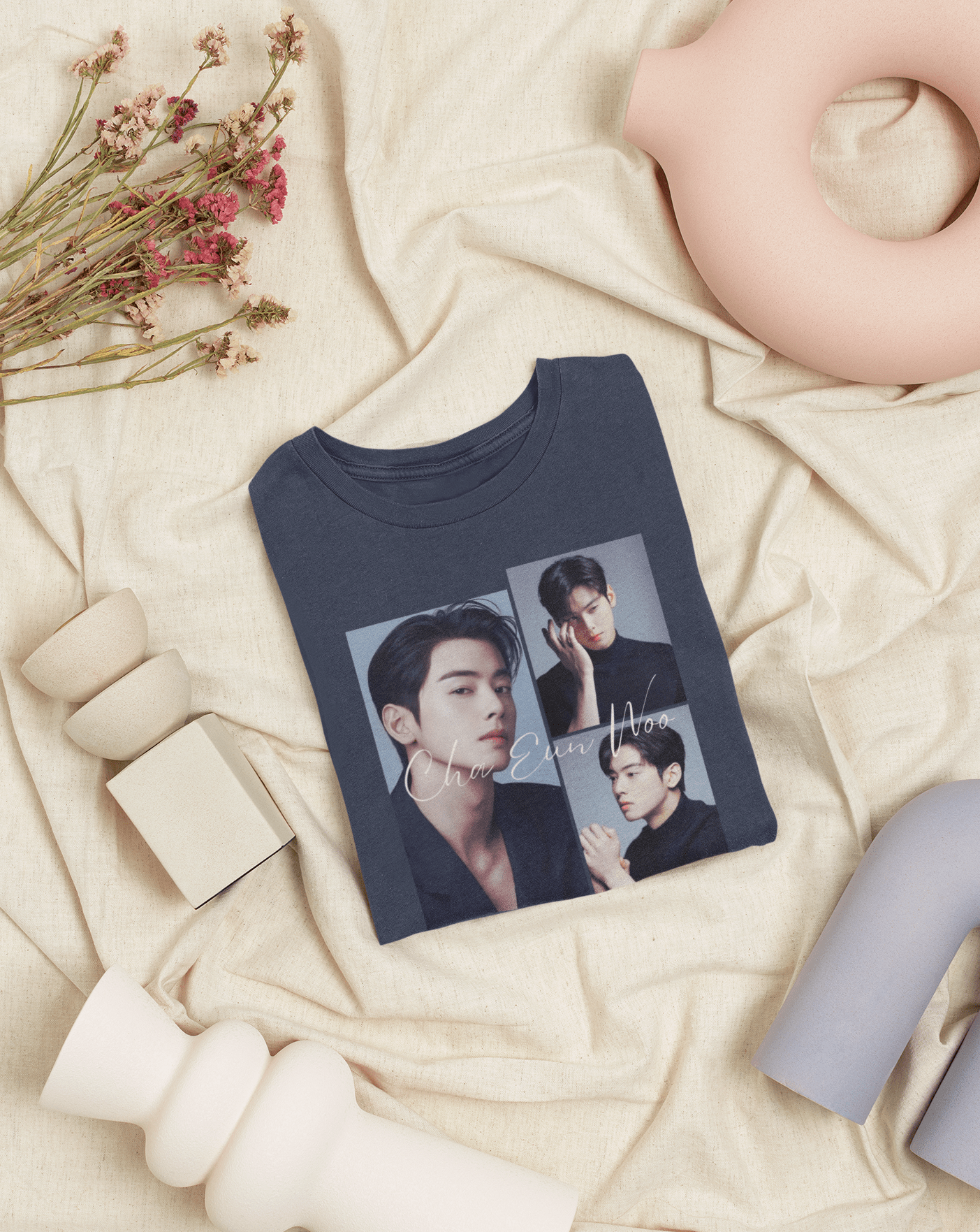 Cha Eun Woo T-shirt - Koral Dusk