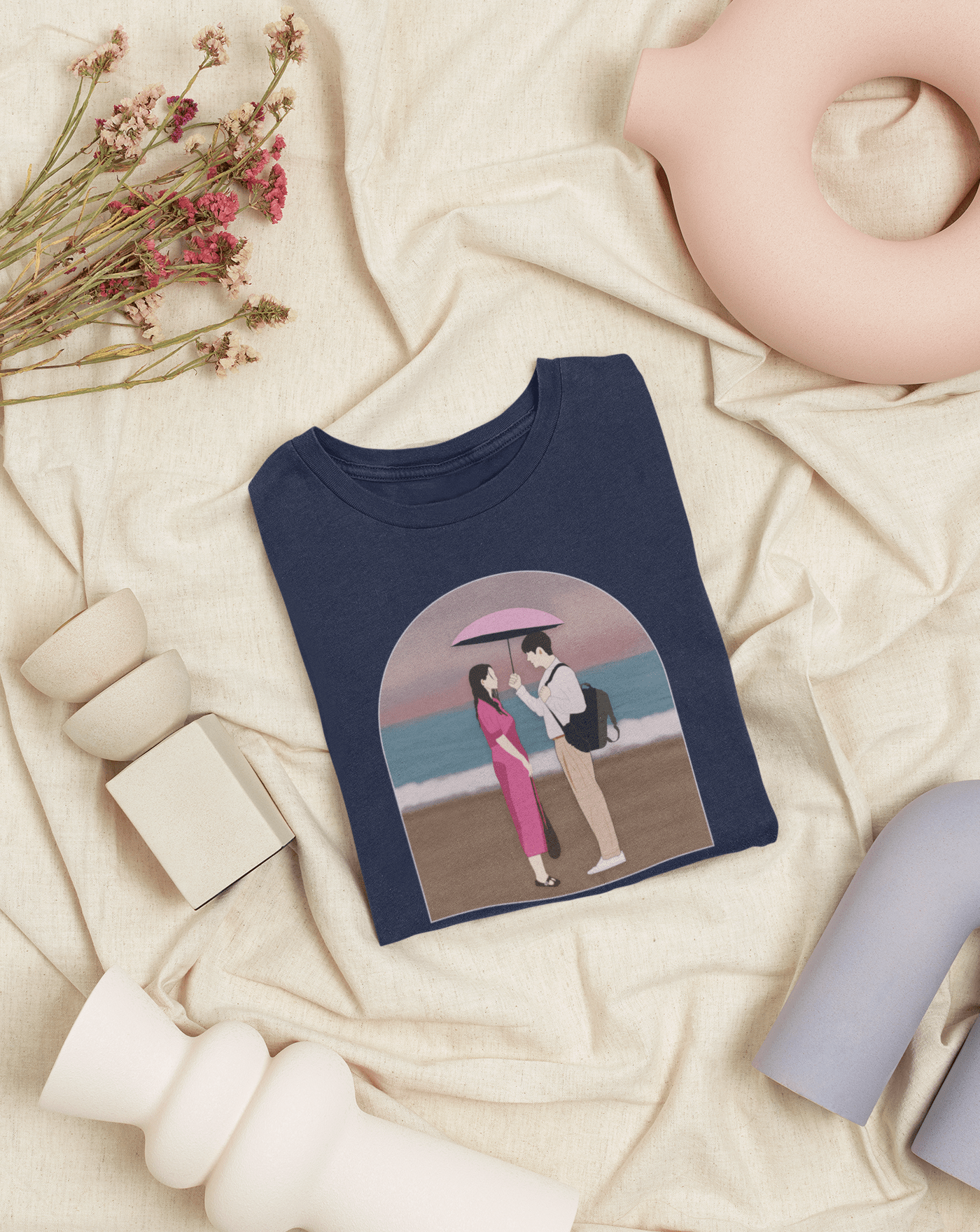 Embrace The Rain T-shirt - Koral Dusk