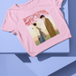 Love In Still Moments Crop Tee - Koral Dusk