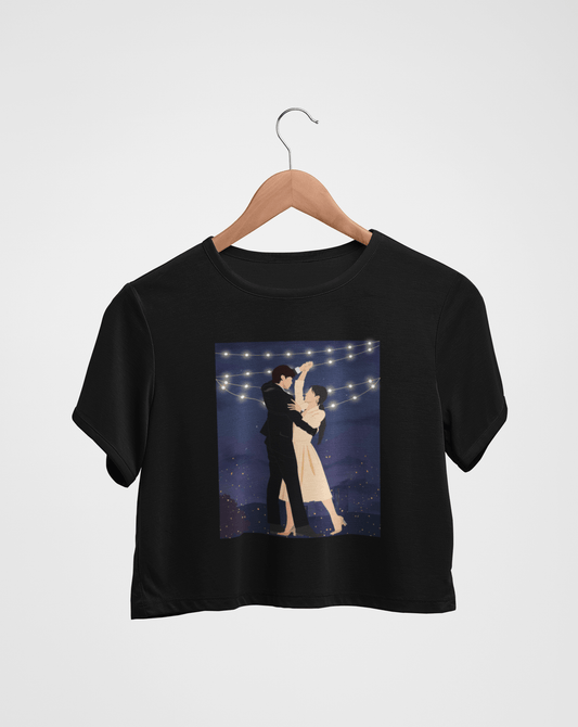 Tango Under The Moonlight Crop T-shirt