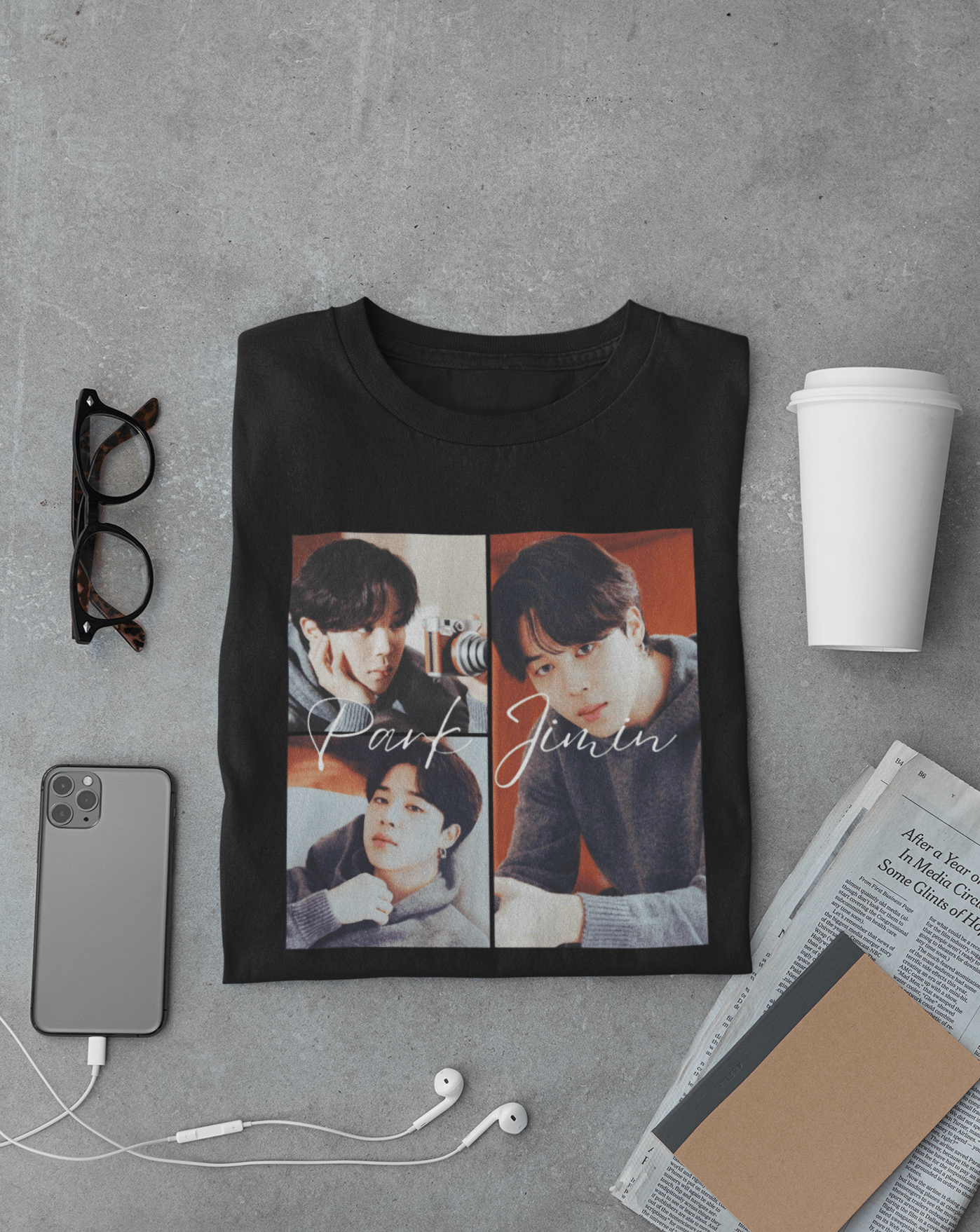 Jimin's Melody T-shirt - Koral Dusk